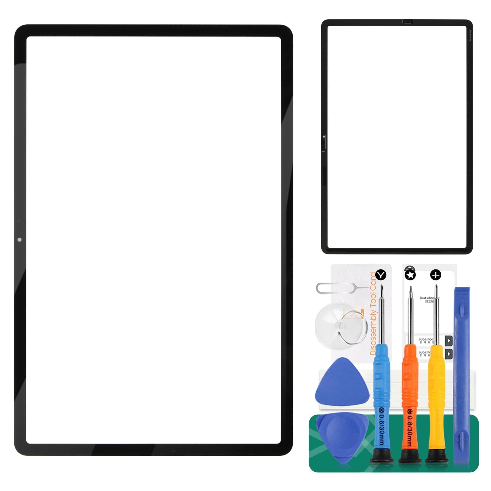 SRJTEK for Samsung Galaxy Tab S7+ Screen Replacement for Samsung Galaxy Tab S7 Plus Front Glass Panel Replacement T970 Outer Lens Glass SM-T970, SM-T976B Repair Parts (Not Digitizer)