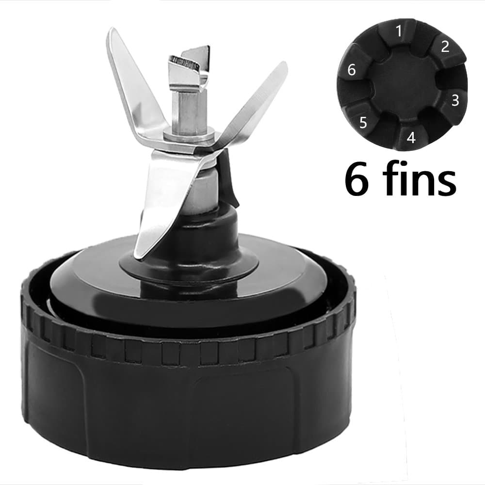Blade Replacement for Ninja Blender 6 Fins Blade Assembly Replacement Parts for Nutri Ninja BL770 BL771 BL773CO