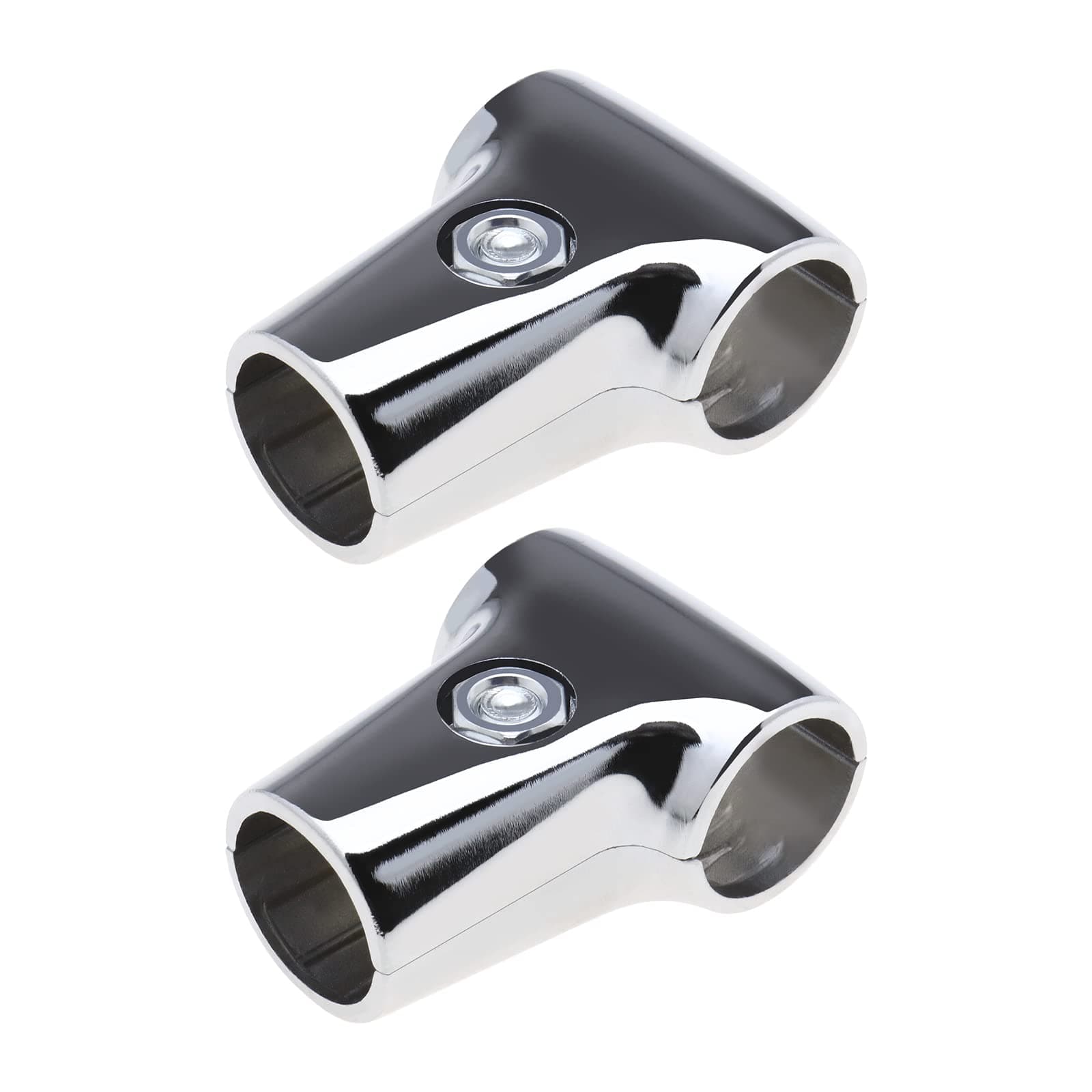 Display Rack Clamp Tee Rod Pole Support Bracket Connector Inner Dia 25mm Strong Hold for Shower Rod Drying Rack Scaffold Composite Pipe Fittings Tube