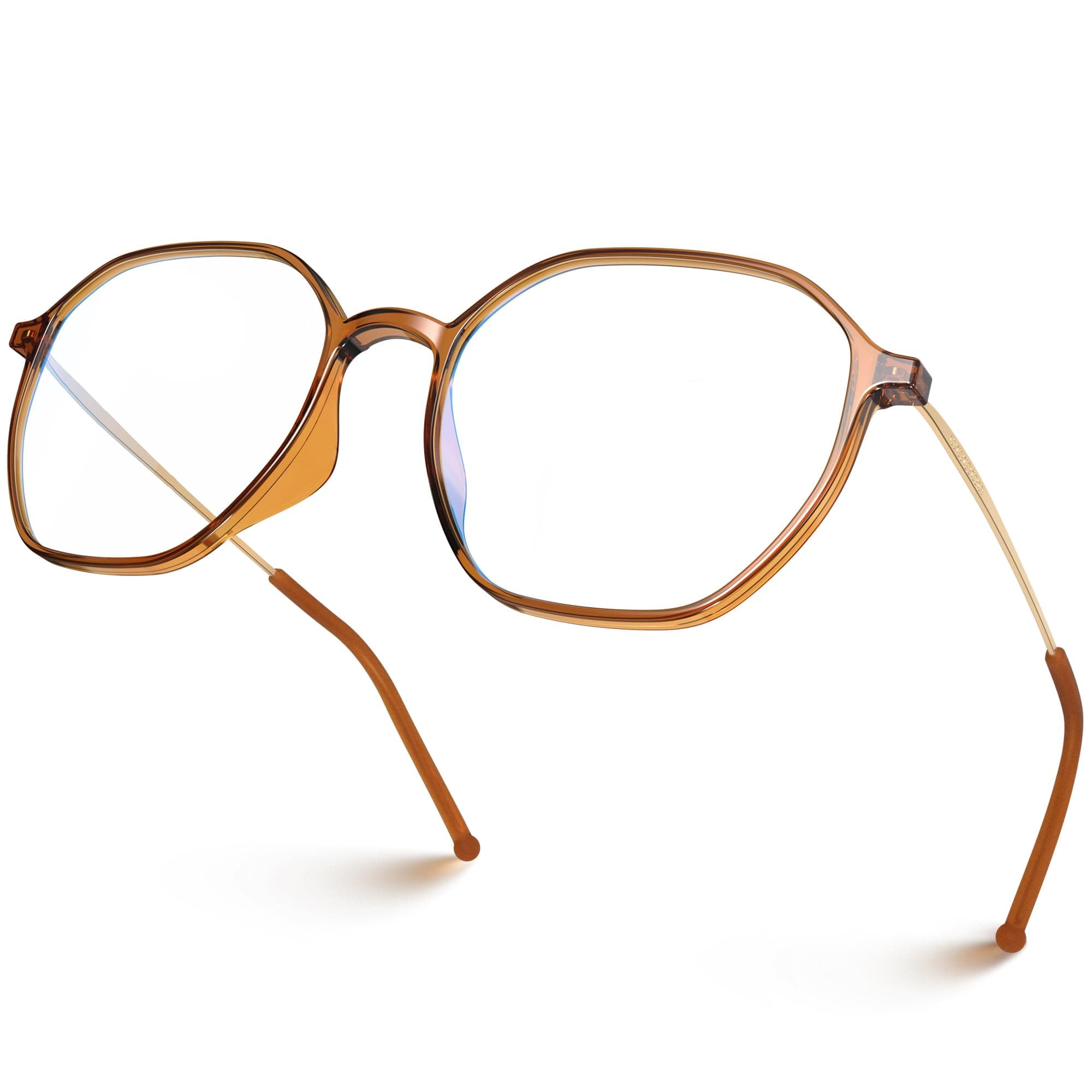 VISOONE Light Weight TR90 Blue Light Blocking Glasses Frame with Anti Glare Eye Protection for Women and Men RANE