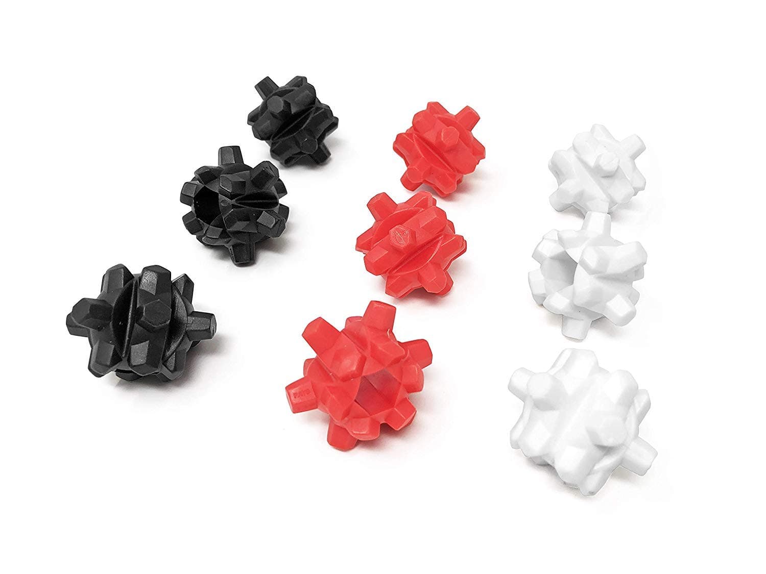 Thunderballs Mixing Balls for Your Protein Shaker Cup (6-Piece, Red,White,Black)…