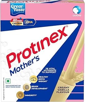 Protinex Mother's Nutritional Mix - (Vanilla Flavor, 250 Gms, BIB) with 28 Vital Nutrients to Support Healthy Birth Weight, Brain Development & Immunity