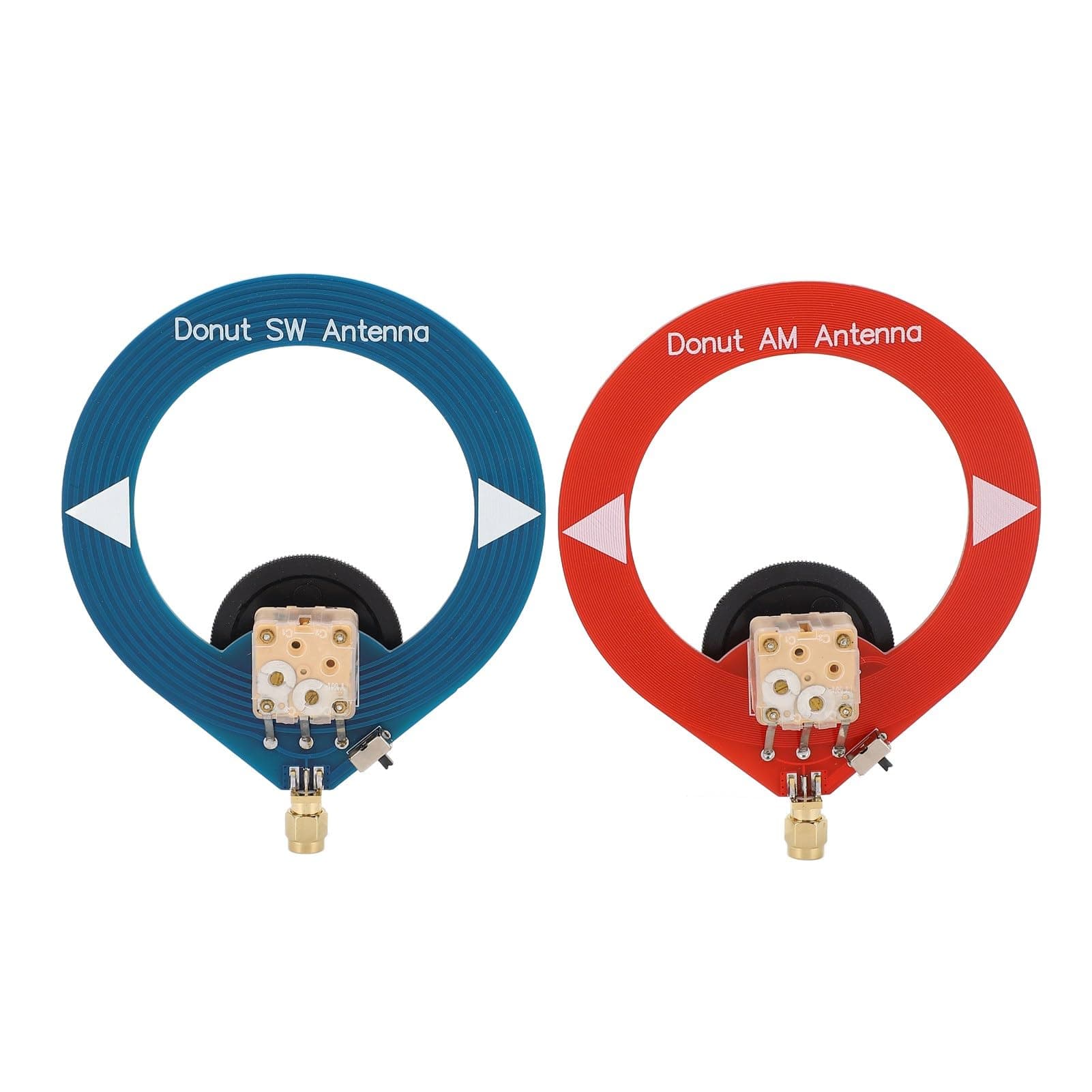 Luqeeg 2Pcs Donut AM MW SW Antenna, Portable Mini Loop Antenna for Shortwave Radio, Easy to Use, Ideal Replacement, Suitable for All Radios