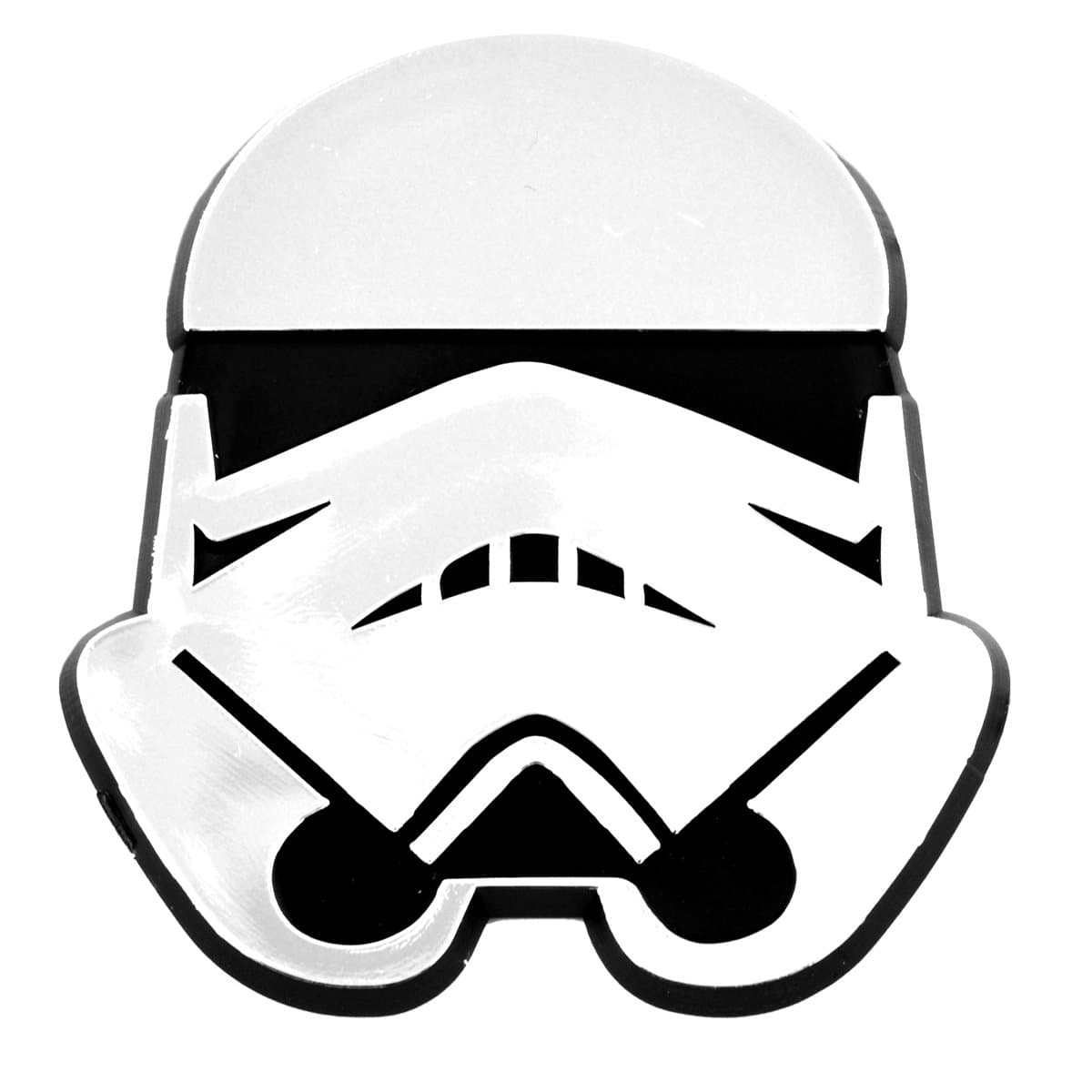 Stormtrooper Helmet Inspired 3" Chrome Auto Emblem