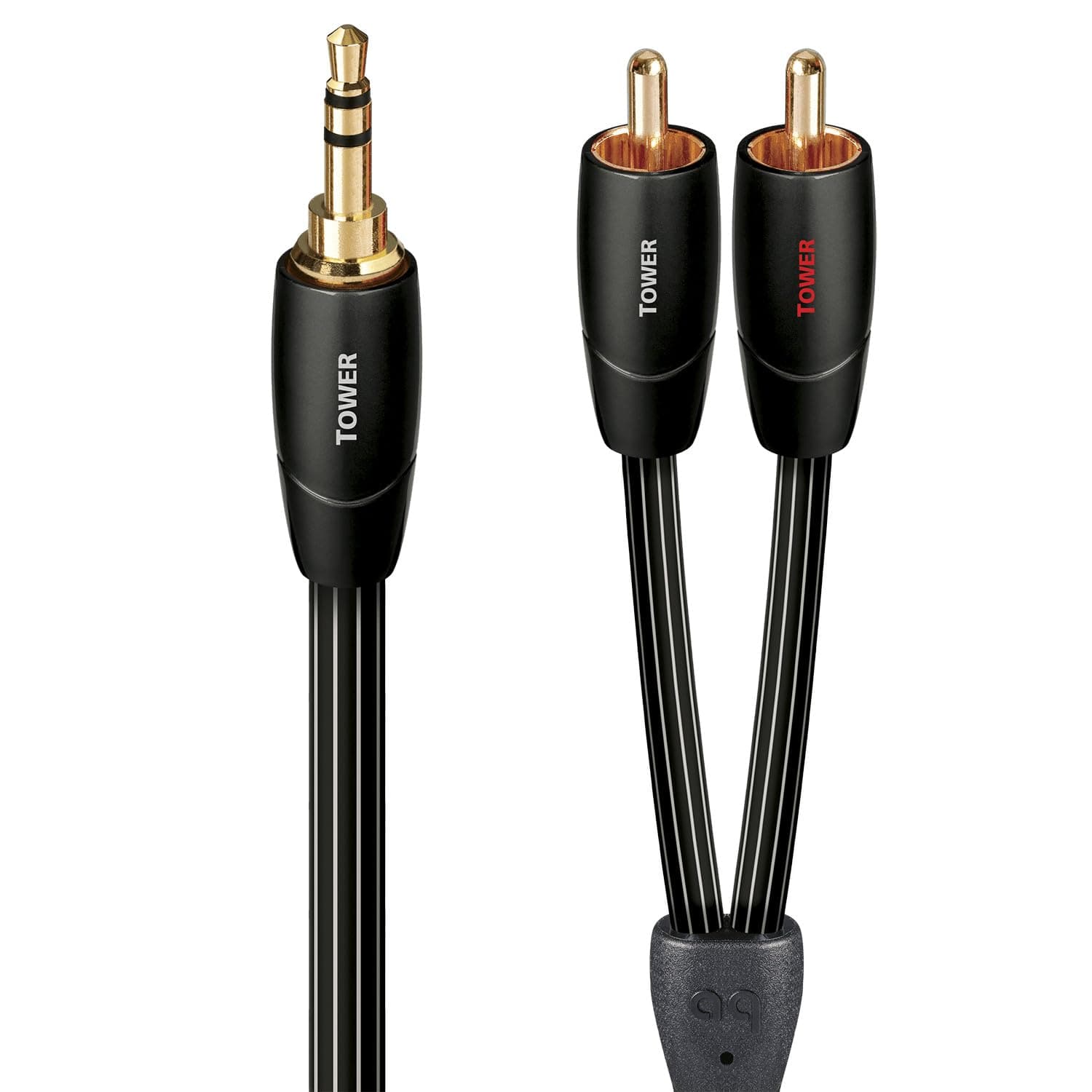 AudioQuest Tower Analog Audio Interconnect 3.5mm Mini to RCA Cable (1.5 meters)