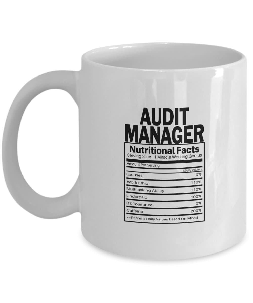 Raintree Mugs Audit Manager Coffee & Tea Gift Mug, Ceramic, 11 oz, Themed Coffee Mug
