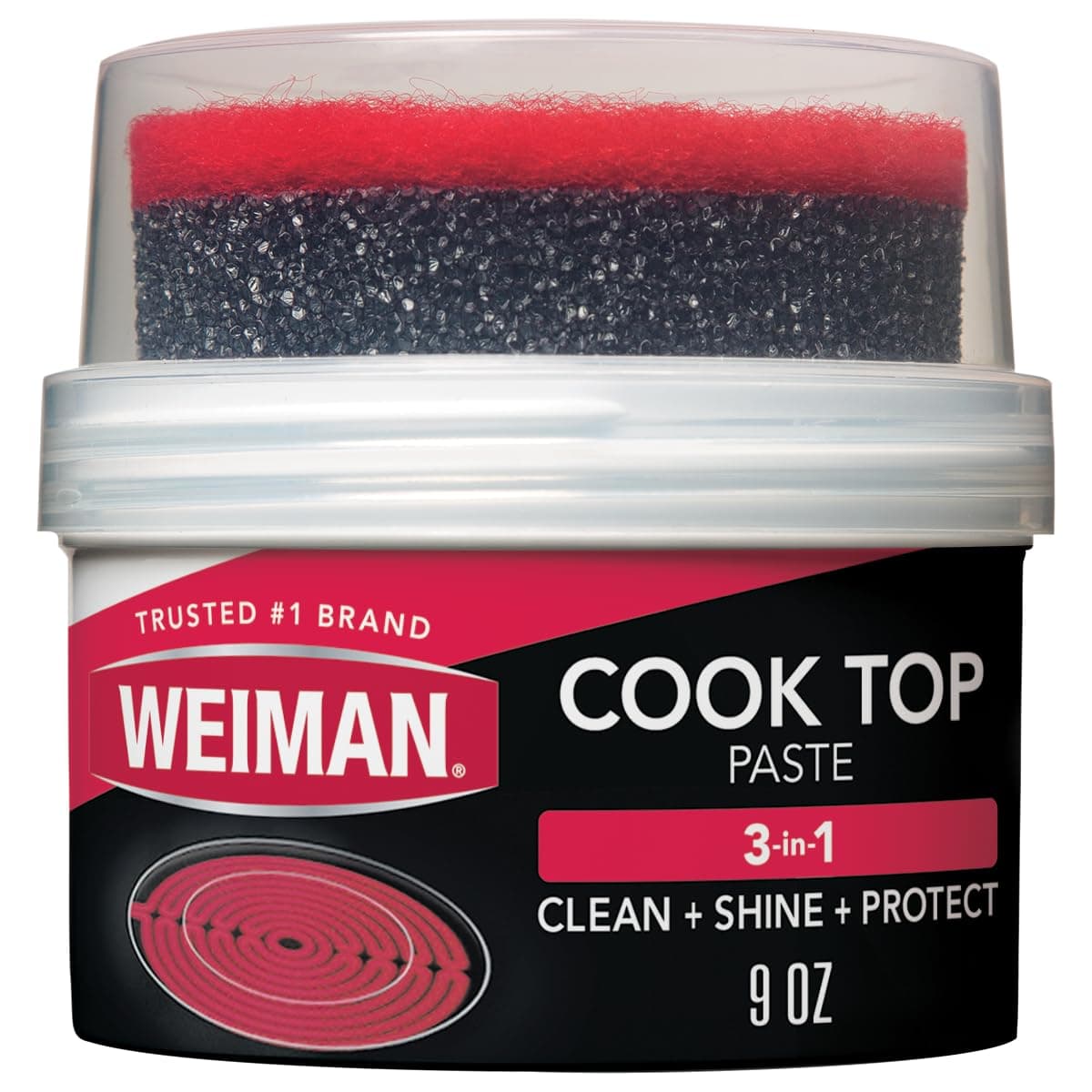 Cooktop Cleaner Paste, Easily Remove Burned-On Food, Grease and Watermarks, Leaving Your Glass Cook Top Sparkling