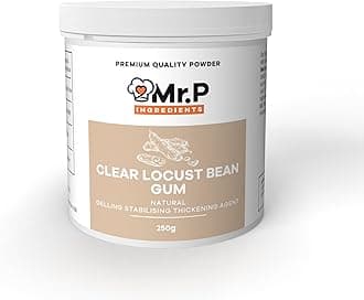 Mr.P Ingredients Locust Bean Gum 250g Powder Vegan-Friendly Stabilizer Texture Enhancer Thickener Gelling Agent Ideal for Confectionery Sauces Dressings Dairy Gluten Free Non-GMO Halal Kosher