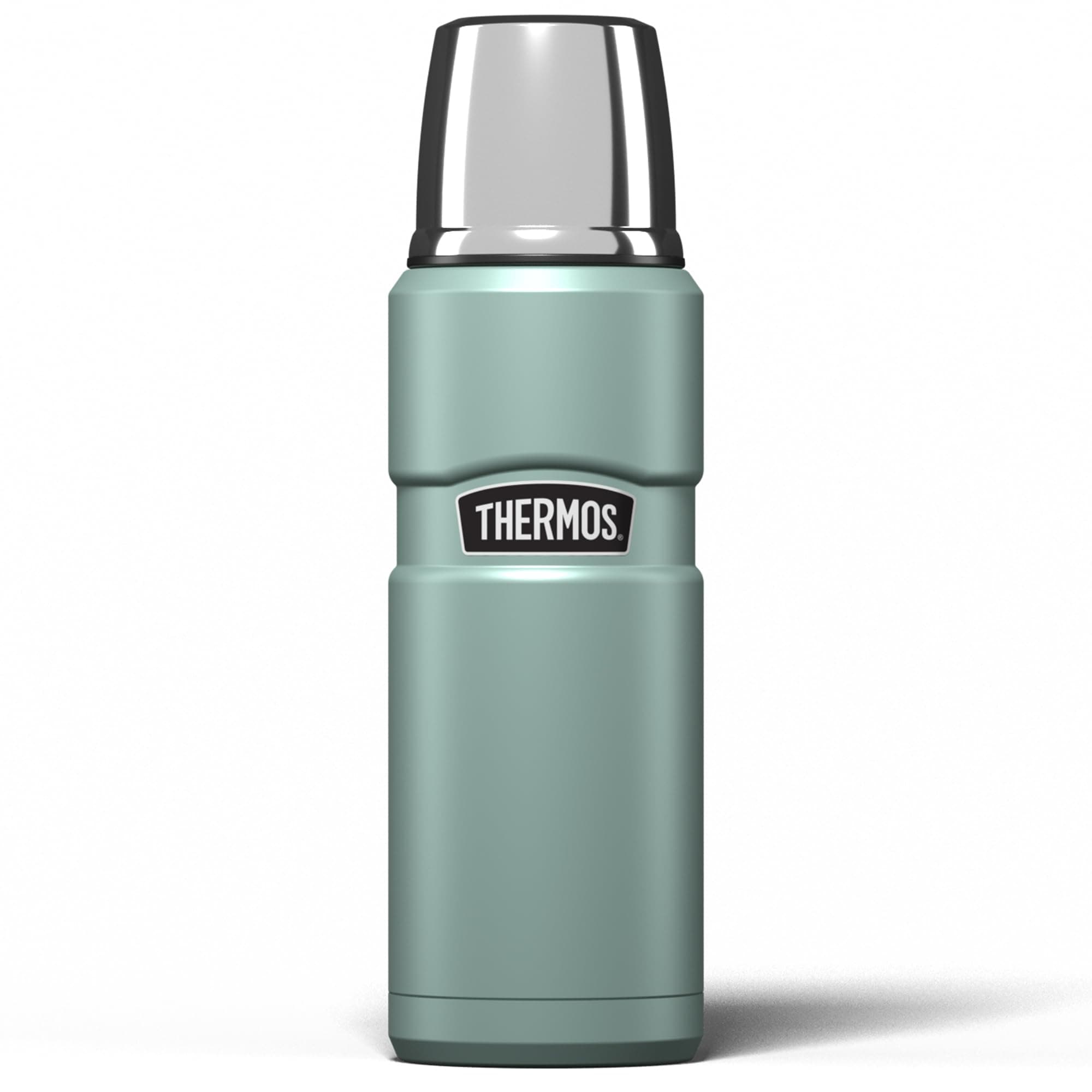 Stainless King 470ml Multi- Purpose Thermos Flask - Original-Style Flask can be Used as Travel Mug or Insulated Water Bottle for Daily Commute & Weekend Adventures – Duck Egg