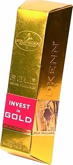 Swiss Luxury Chocolate Goldbar - 300g Milk Chocolate with Hazelnuts & Almonds, 30 Pralines | Luxury Gifting for Anniversaries, Birthdays & Dinner Parties