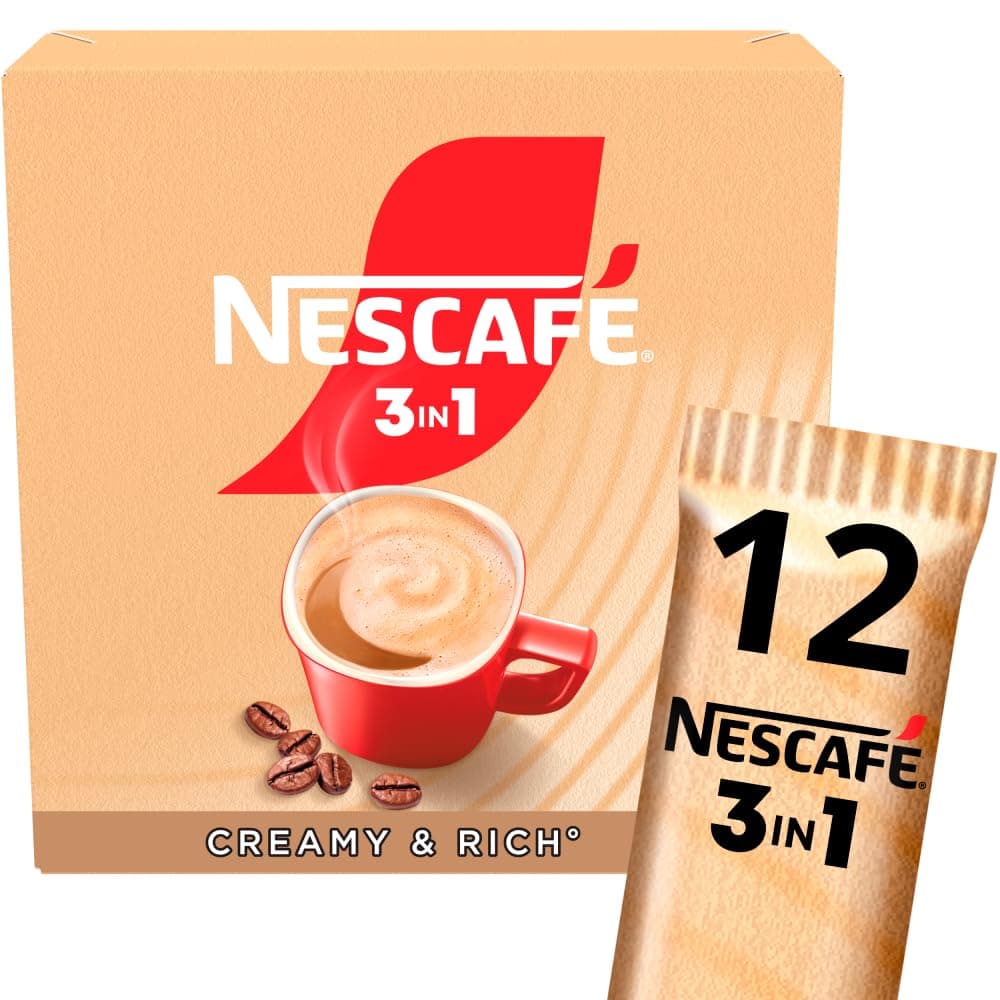 NESCAFE 3 IN 1's Creamy (1 Pack 12 Drinks)