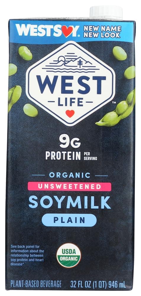 Westsoy Organic Unsweetened Soymilk Original - 32 fl oz - 2 pc