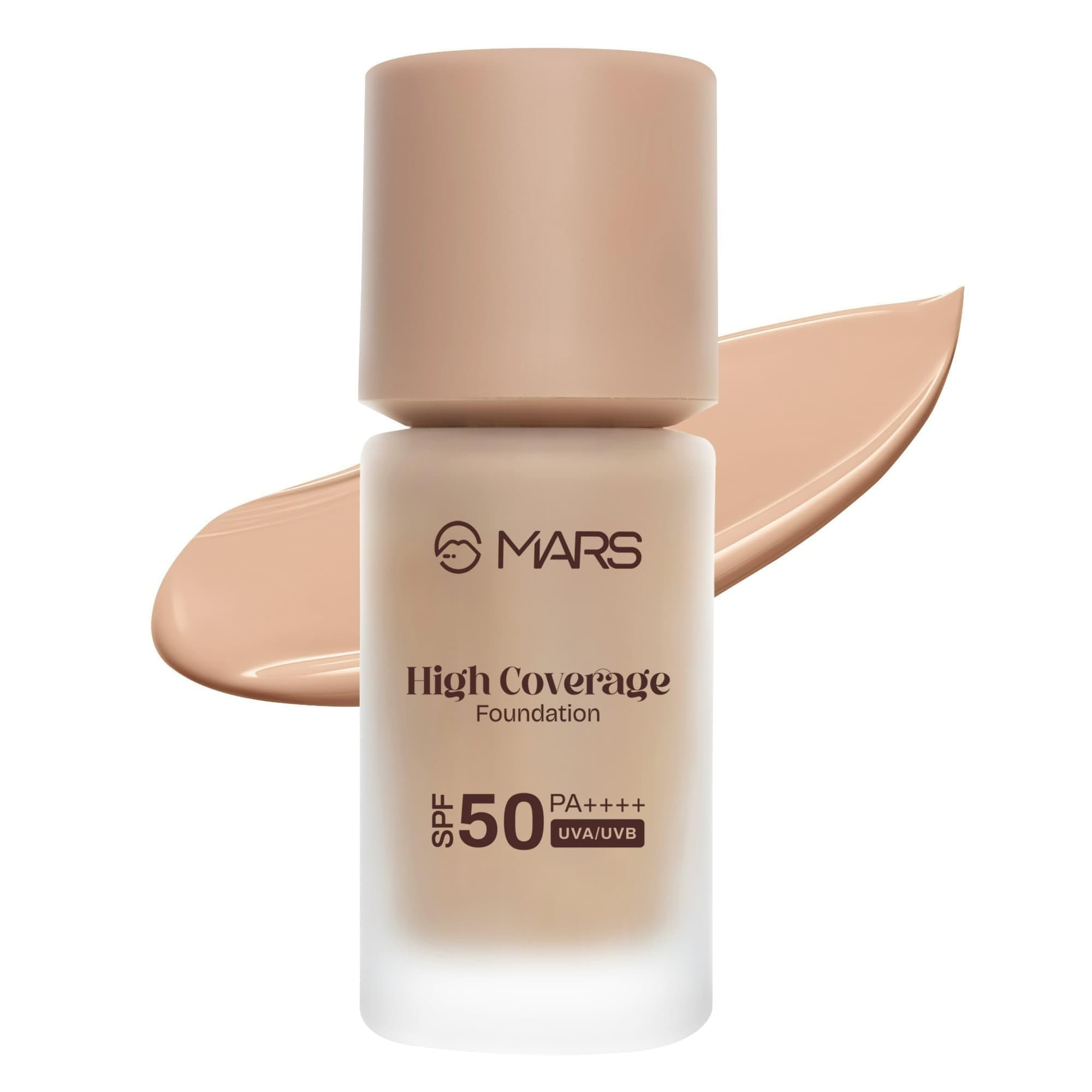 MARS High Coverage Liquid Matte Foundation | Blemish Free & Blendable Foundation for Makeup (40ml) (SHADE-05)
