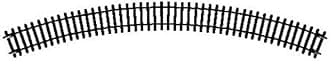 Hornby Hobby Train Tracks - R607 Double 2nd Radius Curve, 45-Degree Track Pieces - Small Scale Model Accessories for Train, Electric Railroad Supplies with HO/OO Gauge Compatibility, Curved Tracks