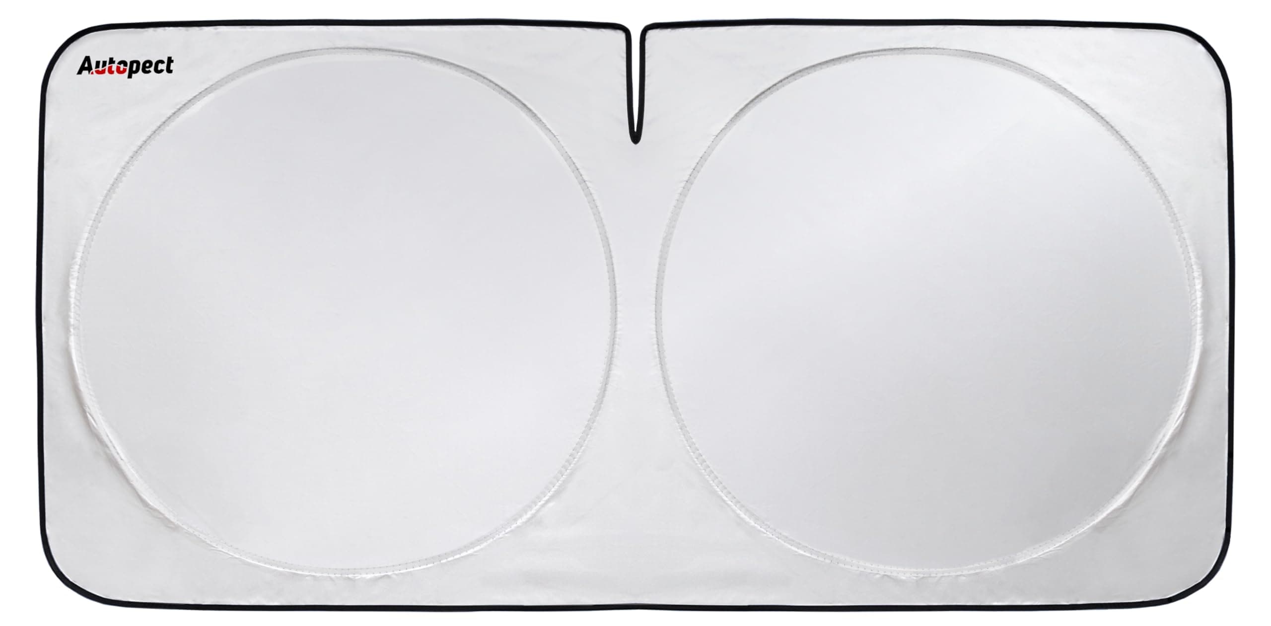 Windshield Sun Shade, Reflective Sunshade for Car Windshield with Mirror Cut-Out, Blocks 99% UV Rays & Keeps Vehicle Cool, Fits Cars, Trucks, SUVs & Vans, Fade-Resistant, (Small)