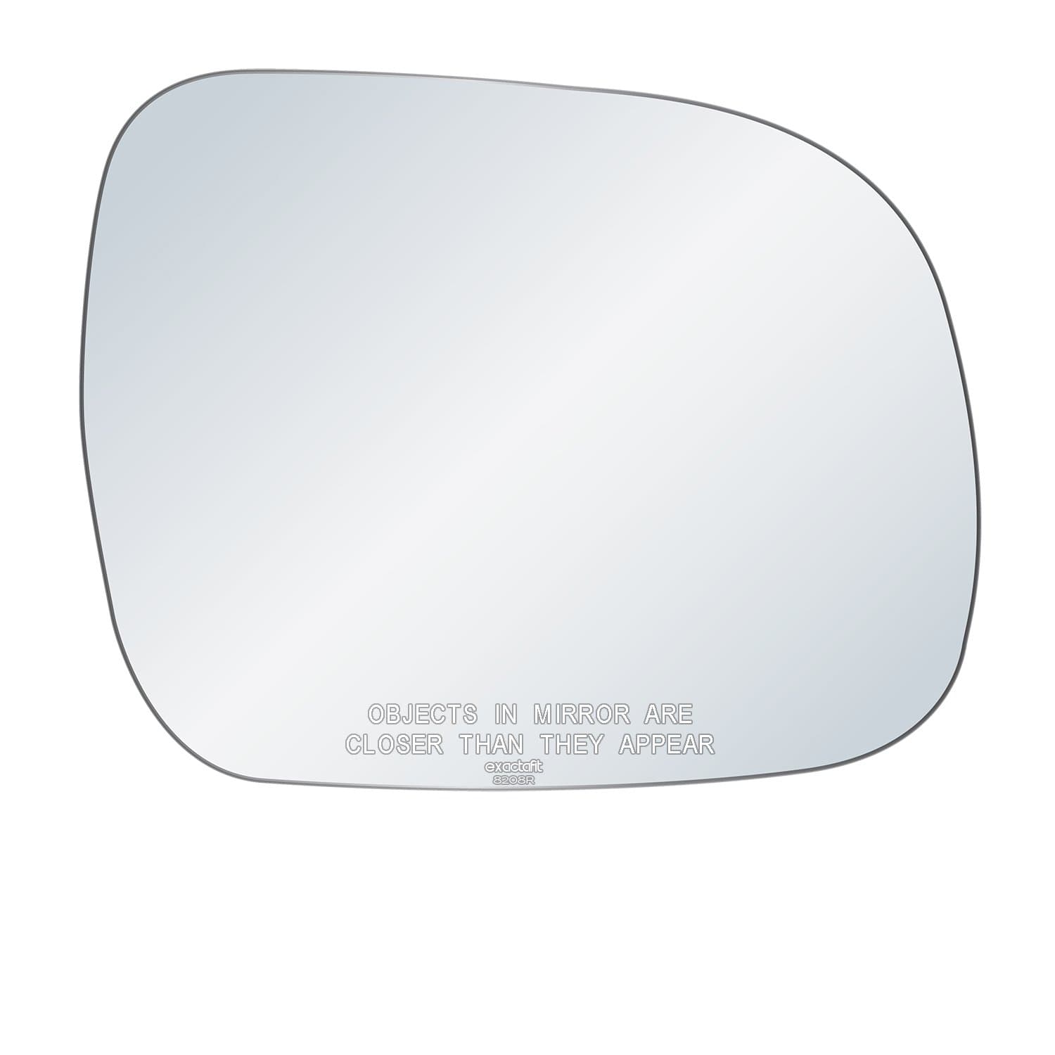 Passenger Side Mirror Glass Replacement For 2004 2005 2006 2007 2008 2009 2010 Toyota Sienna Van Right Door Convex Mirrors Adhesives exactafit 8208R