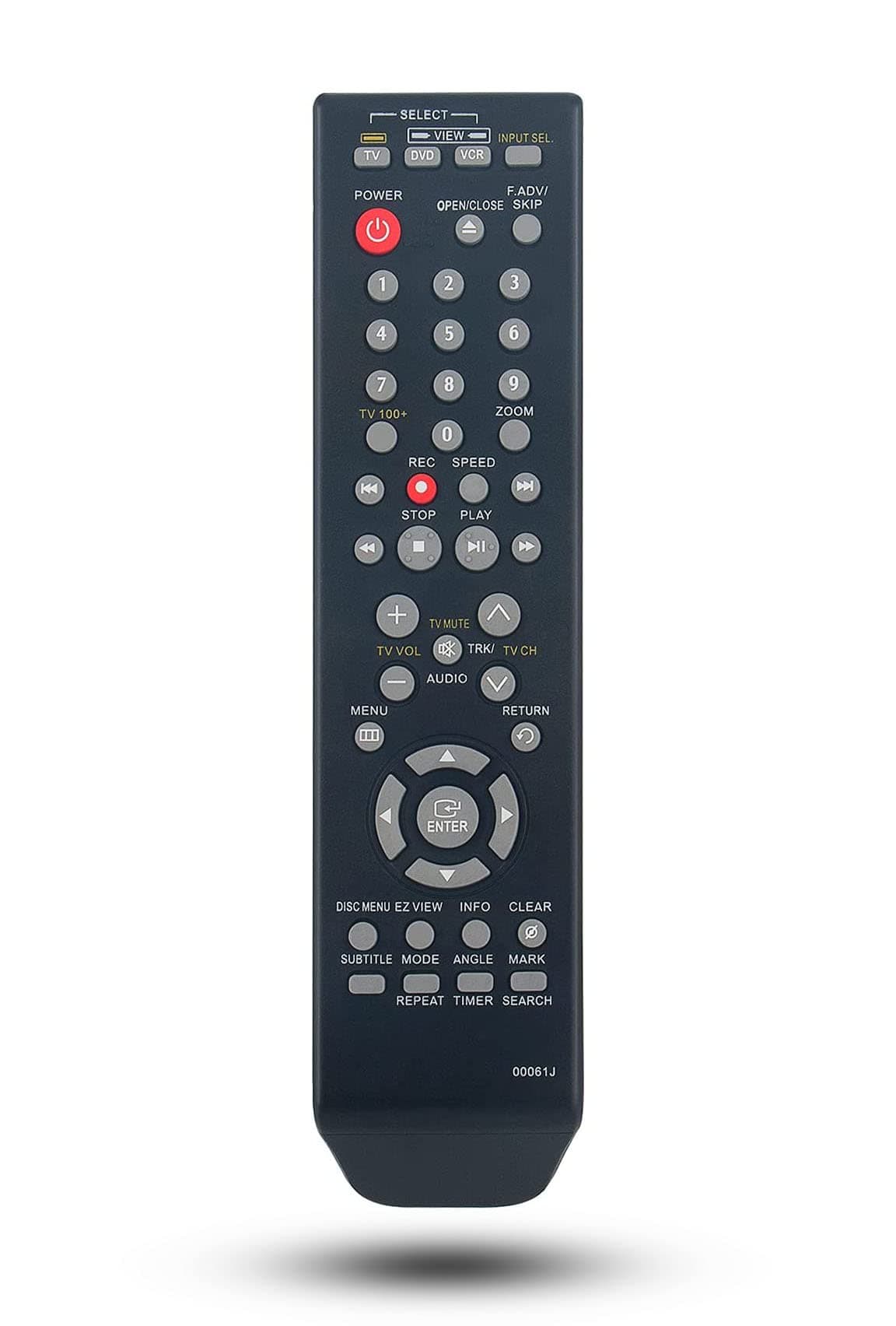 Replacement Remote Control for Samsung DVD-VR375 DVD-V9800 DVD-VR330 DVD-VR335 DVD-V5600 DVD-V5650 DVD-V8650 DVD-V9700 DVD-V5700 VCR DVD Player