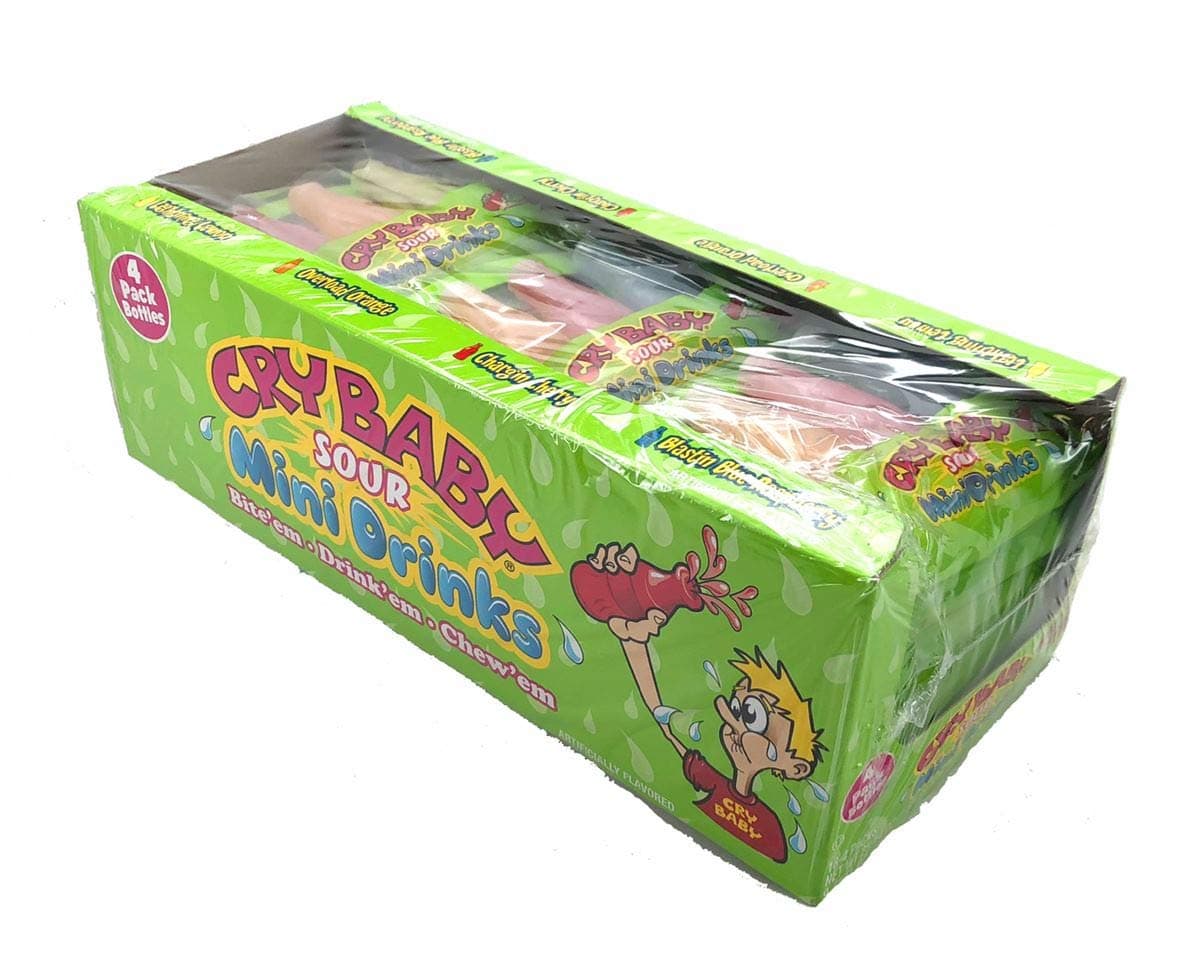 Cry Baby Sour Mini Drinks Packs - 18 / Box