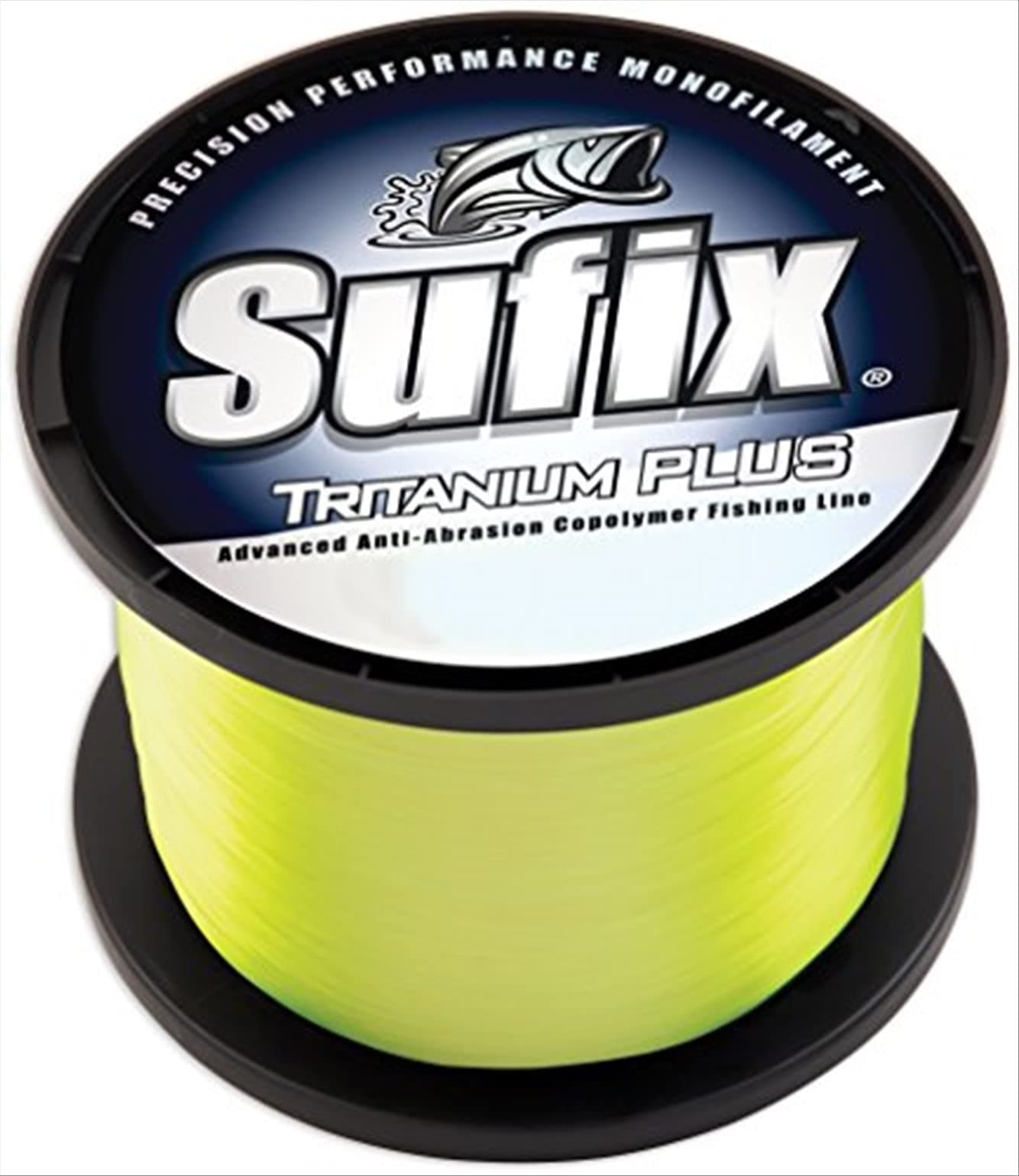Sufix Tritanium Plus 1/4-Pound Spool Size Fishing Line (Chartreuse, 17-Pound)