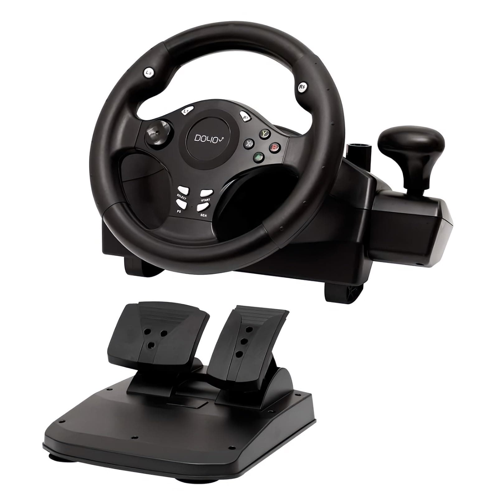 - DOYO Steering Wheel with Pedals for PC/Xbox/PS4/Switch – 270° Racing Wheel, Gaming Steering Wheel with Gear Shifter, Dual Vibration, Clamp Mount, Driving Simulator for Sim Racing