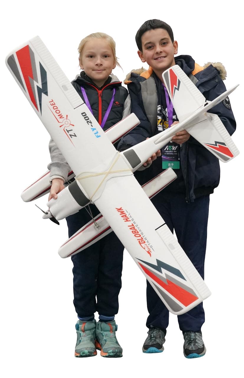 Global Hawk 2.4GHz RC Seaplane Remote Control Training Airplane (Red)-RTF