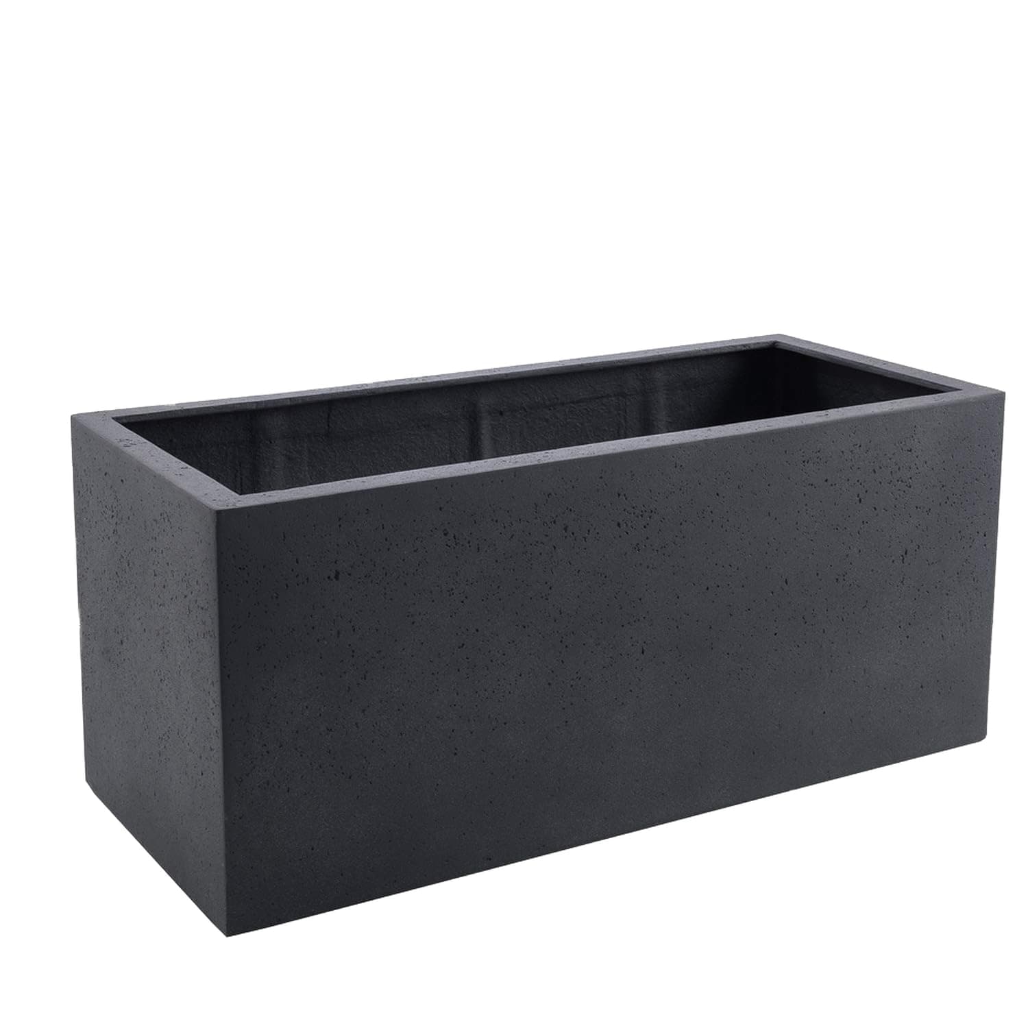 Planter Box "Luca No. 4 Lite Balcony Box" Dark Grey Rectangular Fibreglass *5 Year Guarantee* - 60x20x20cm - F237