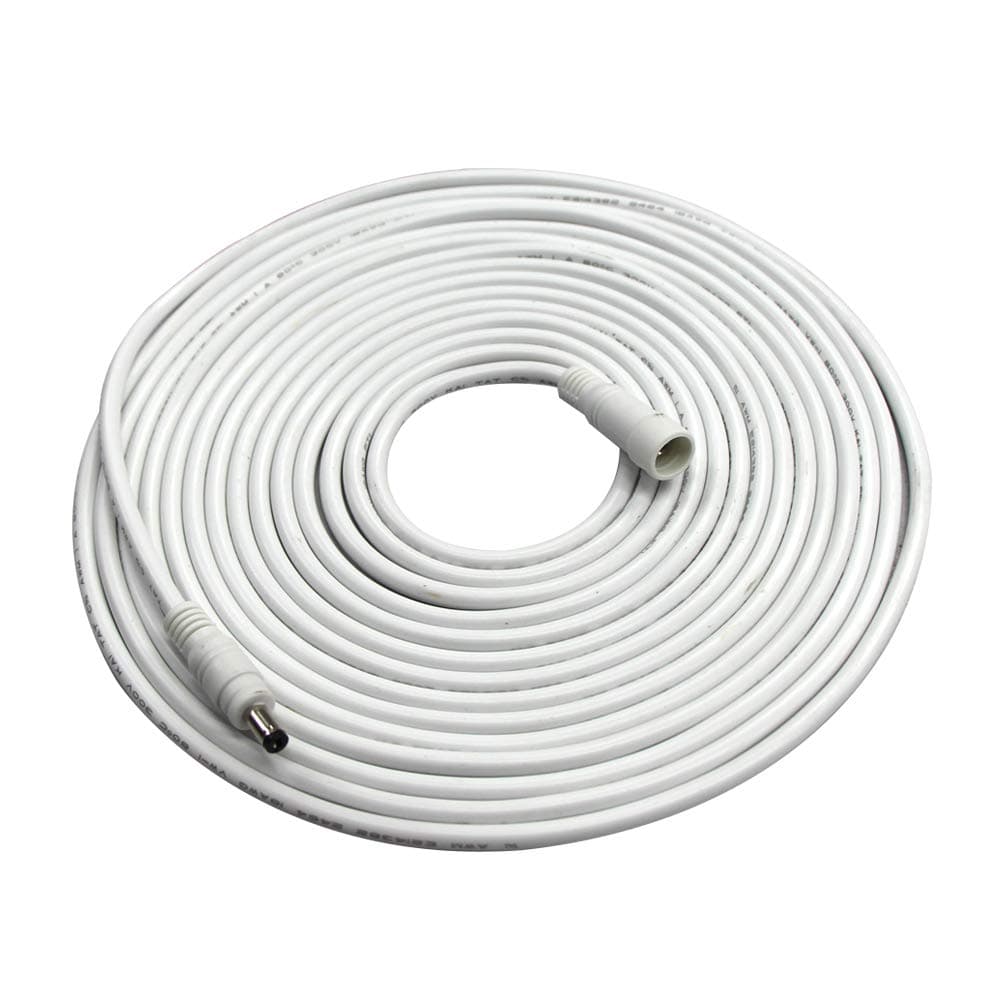 KUNCAN 20ft DC Power Supply Extension Cable 5.5 x 2.1mm Male to Female Jack for CCTV Security IP Camera Charger with DC Power Connector
