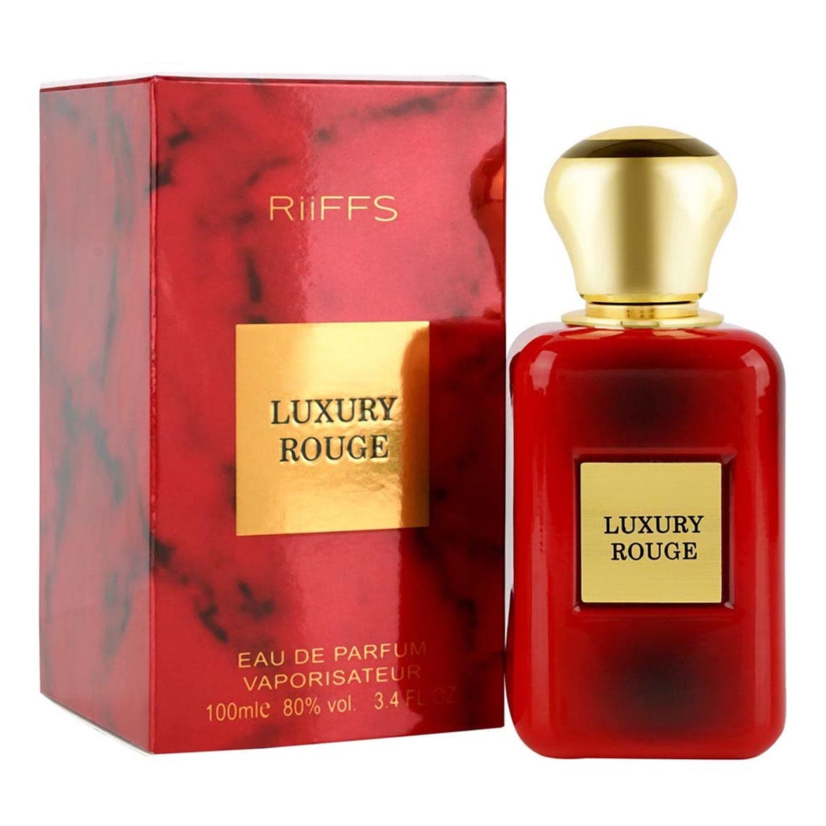 RiiFFS PERFUMS Riiffs Luxury Rouge Imported Long Lasting 100Ml Unisex Liquid Perfume, Spicy, Aromatic & Floral, Soothing Fragrance