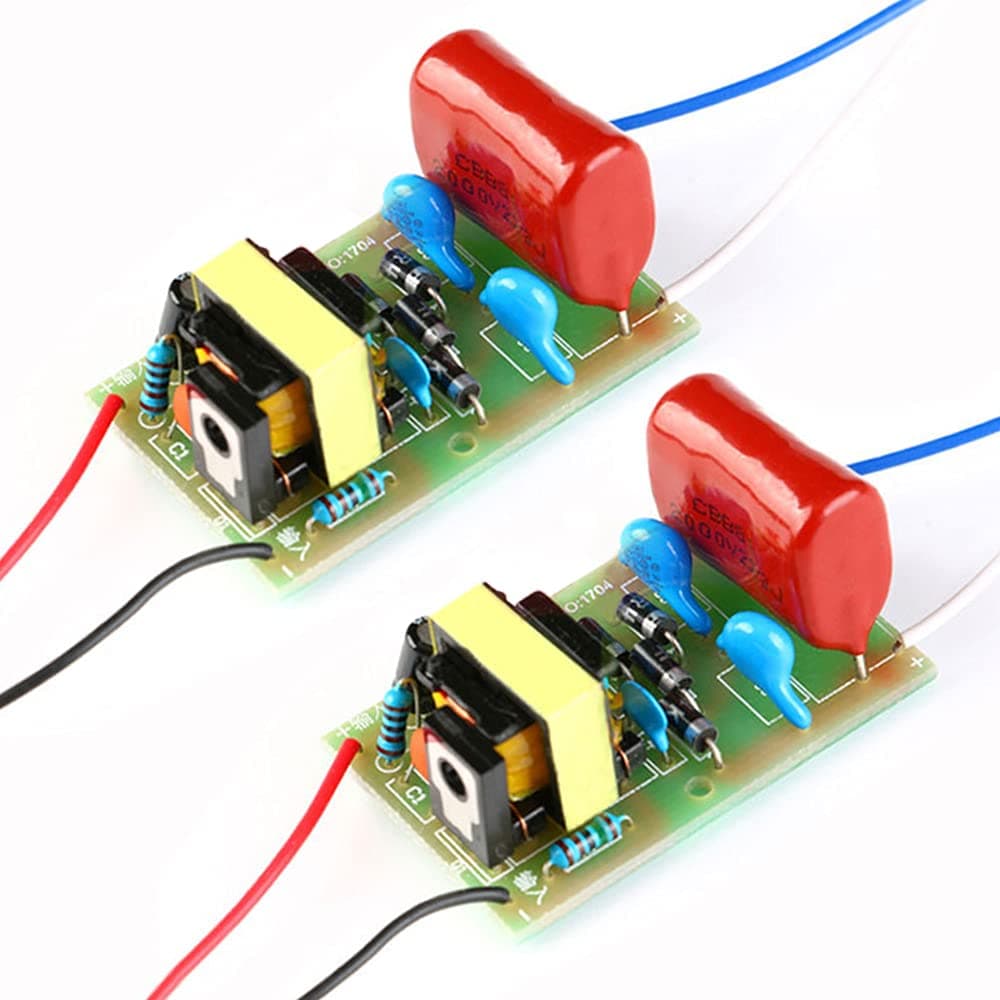 2 Pieces DC-DC 3V-4.2V to 1500V-2000V High Voltage Generator Module Arc Pulse Boost Module Booster DC-DC Step Up Power Board