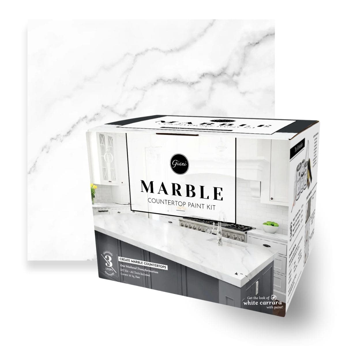 Giani Marble Easy Epoxy Countertop Paint Kit (Carrara White)