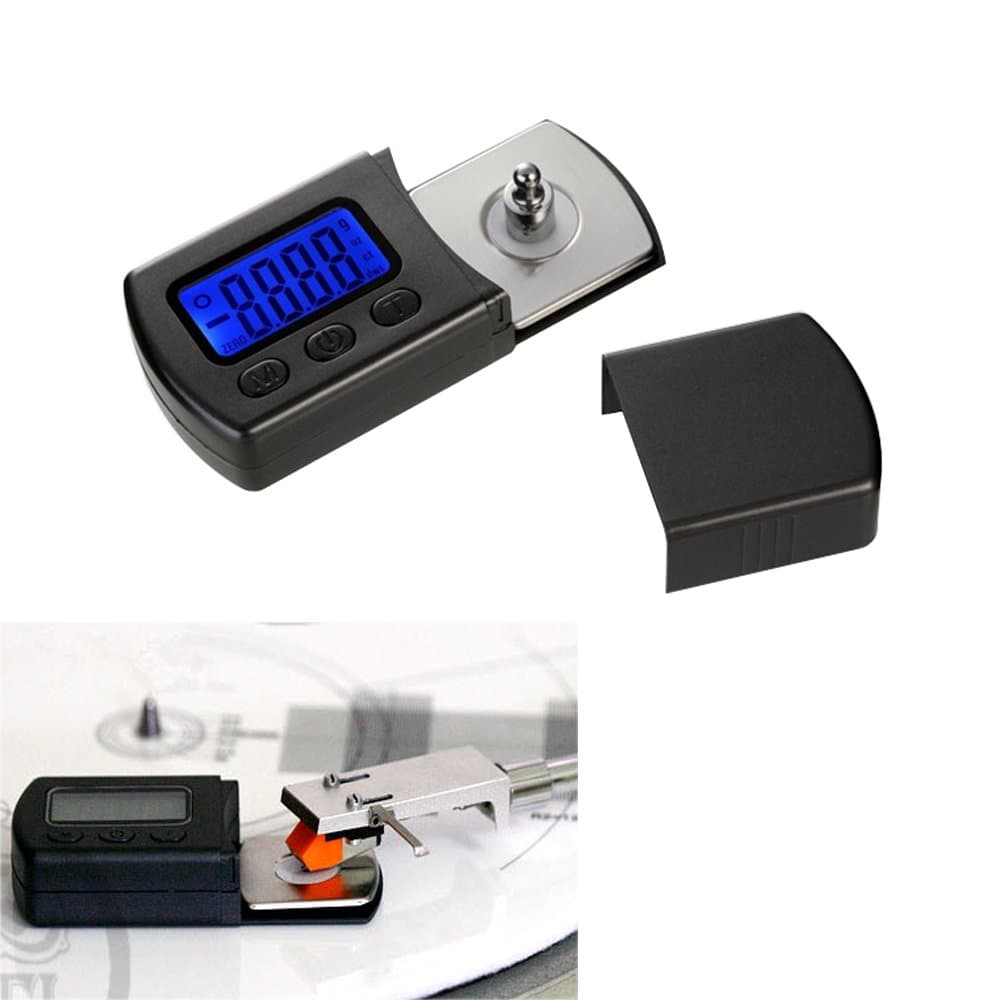 AMPSEVEN 5g/0.01g Professional Turntable Stylus Tracking Force Scale Gauge LED LP Record Player