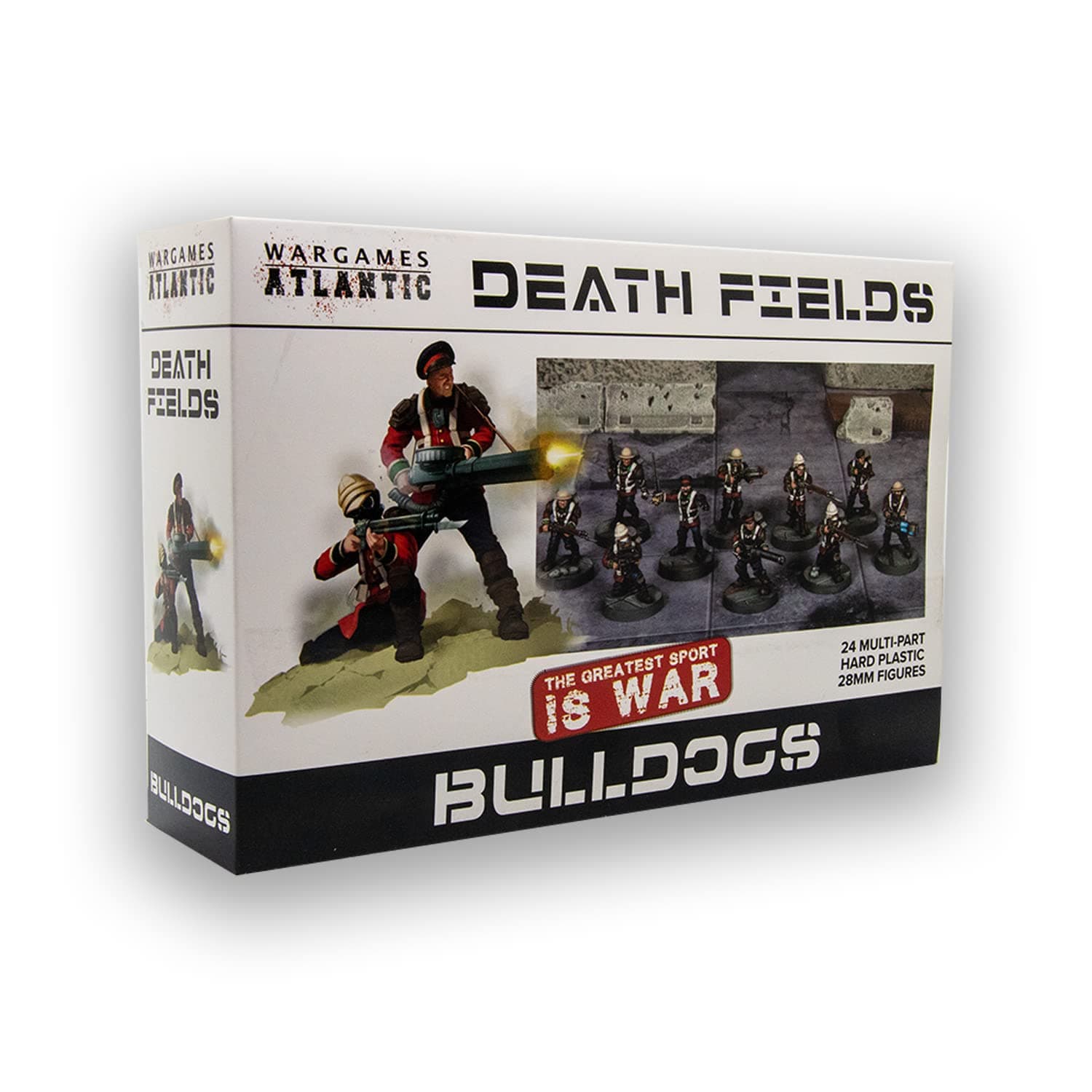Death Fields: Bulldogs (24 Multi Part Hard Plastic 28mm Figures) - Made in The USA