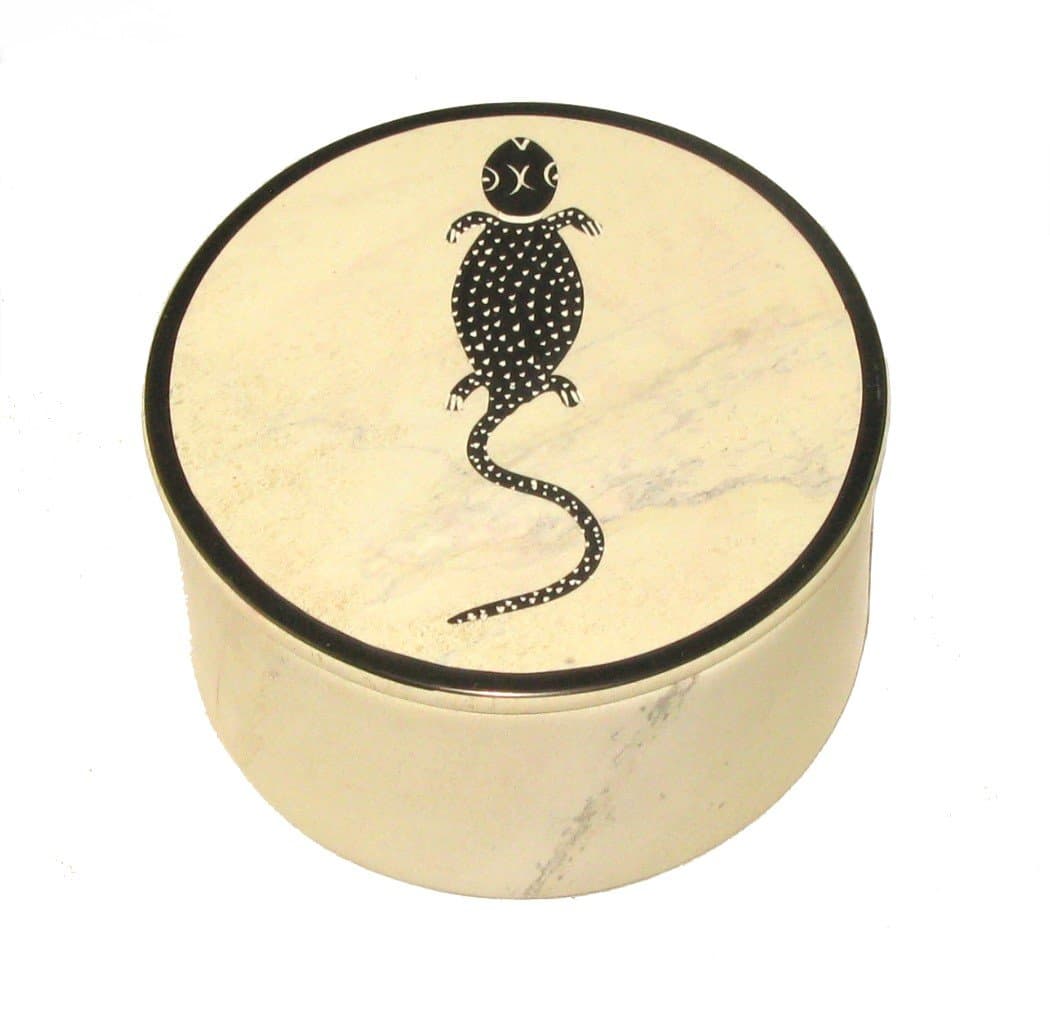 Gecko Design Stone Jewellery Box 10cm