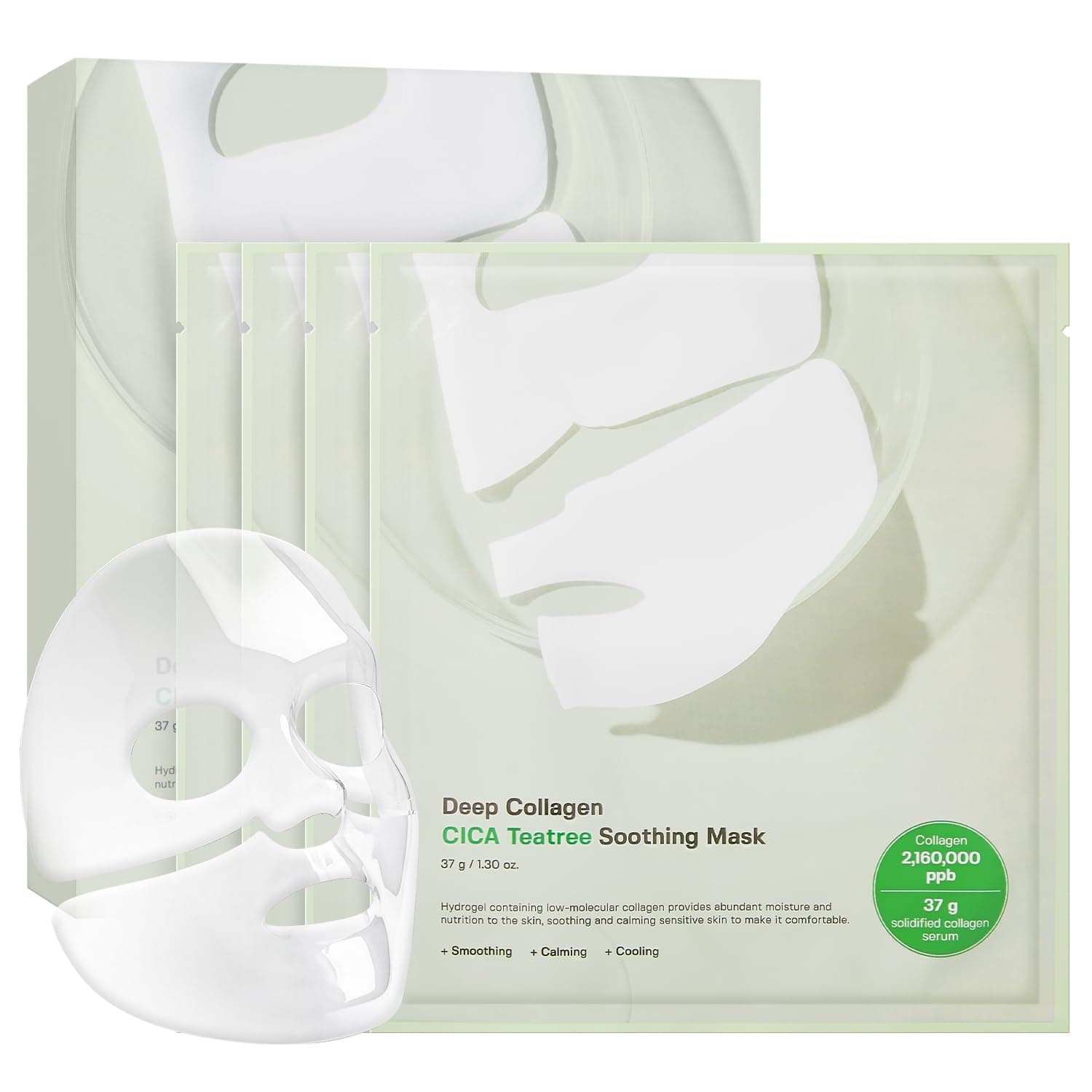 SUNGBOON EDITOR Deep Collagen Overnight mask (4 Count (Pack of 1), CICA Teatree)