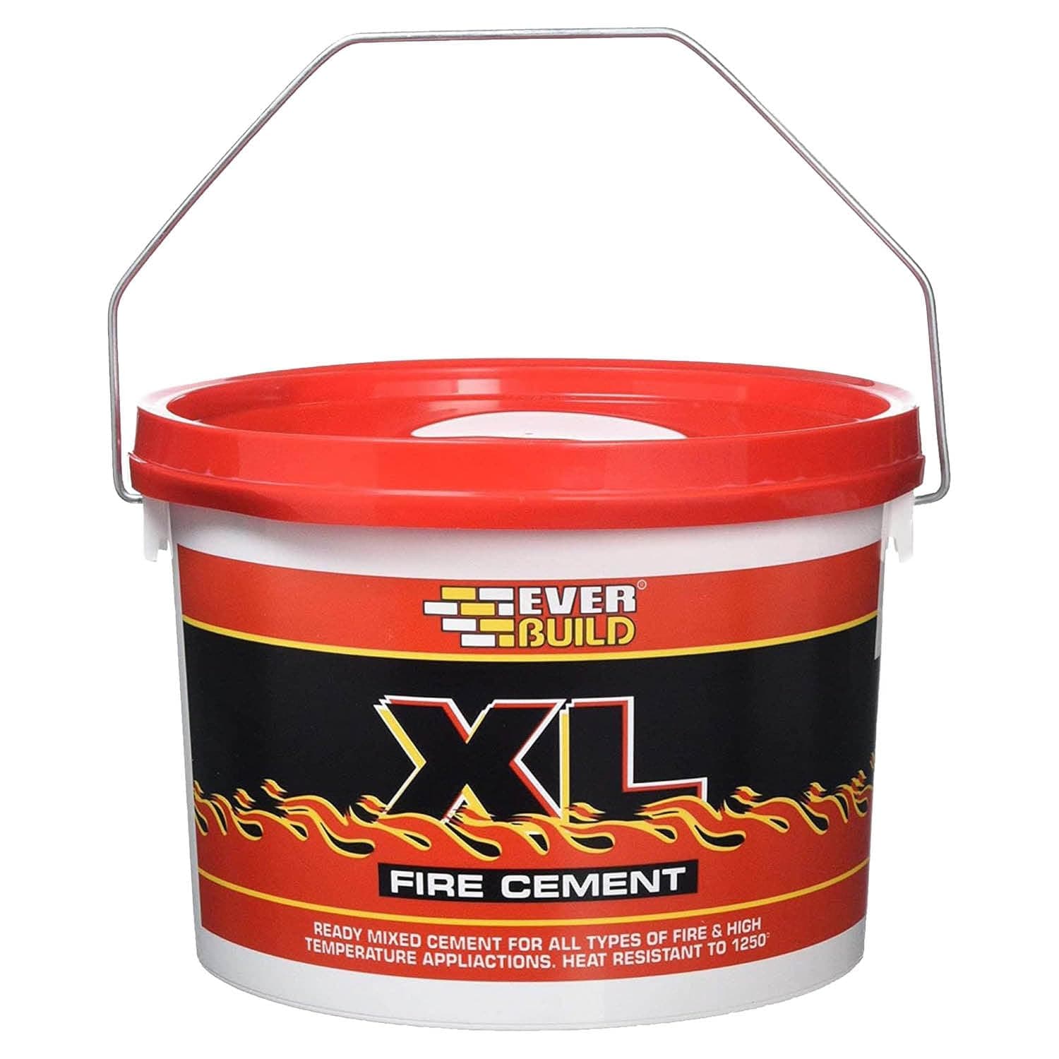 Everbuild – XL Fire Cement – Ready Mixed – Resistant to Temperatures Up to 1250˚C – Buff – 5kg