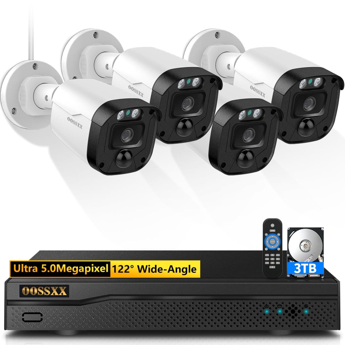 Outdoor Wired Security Camera System Home Video Surveillance Cameras Systems