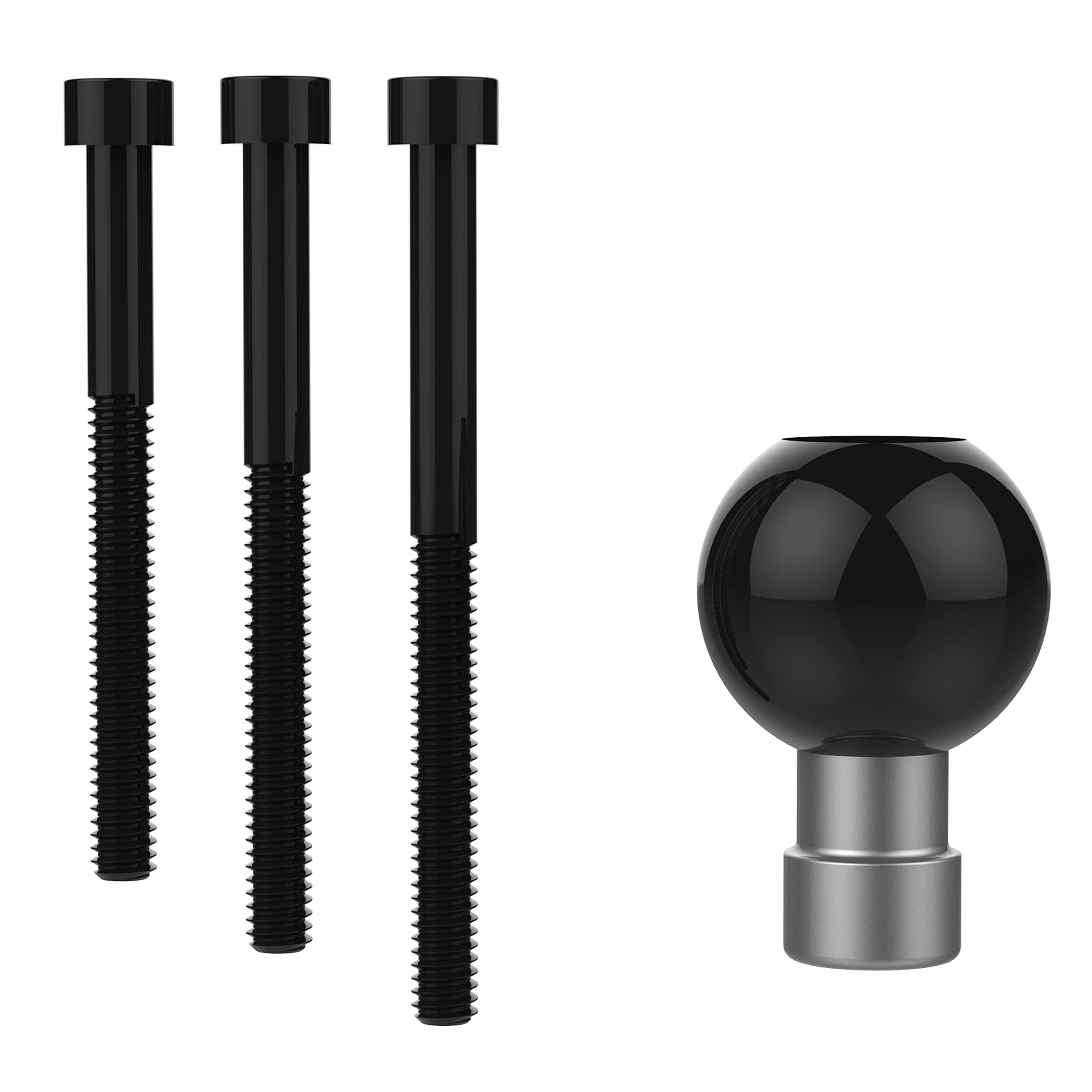 RAM MOUNTS Motorcycle Handlebar Clamp Base with M8 Bolt, B Size 1" Ball Mount for Phone, GPS & Camera Mounts RAM-B-367U