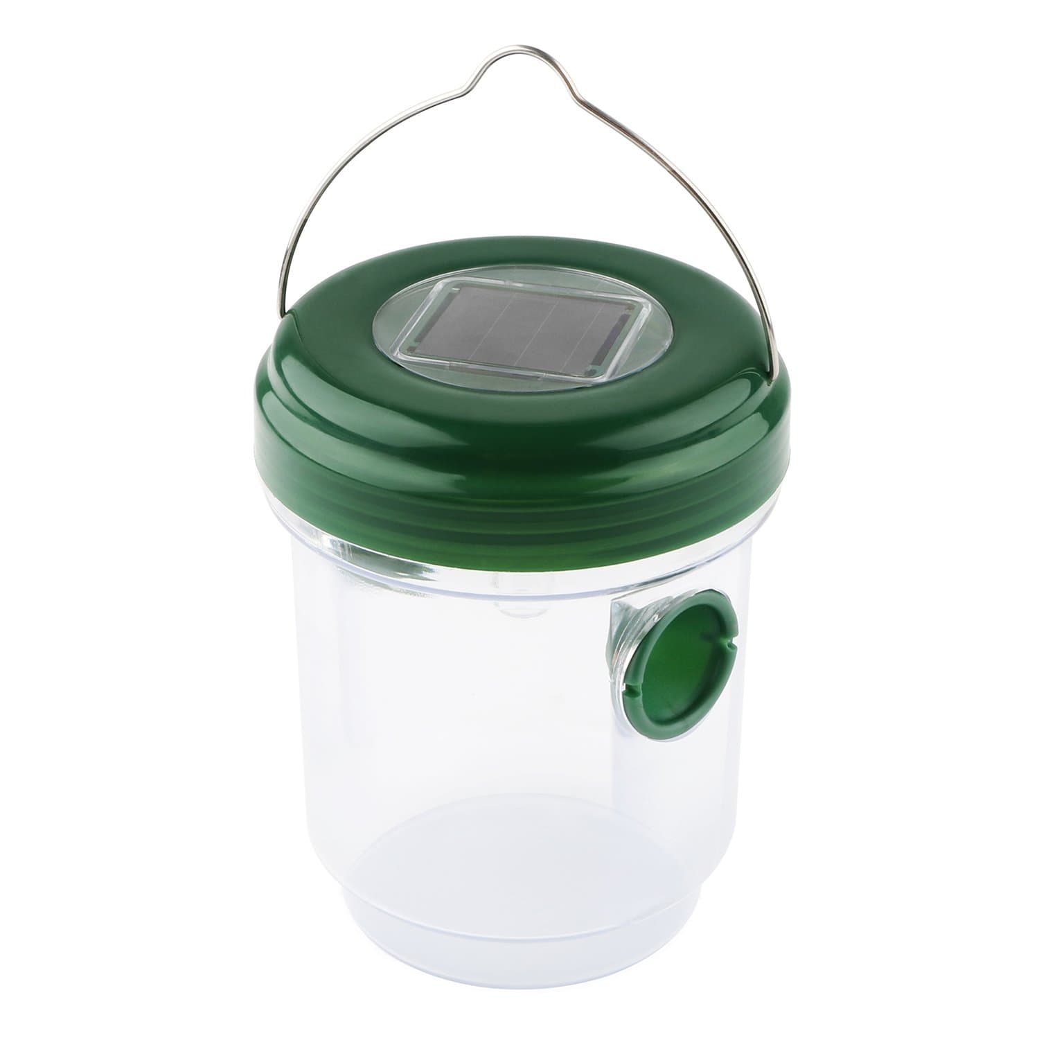 Wasp Trap Catcher Environmental Solar Powered Insect Repeller with UV LED Light Perfect to Trap Wasps,Bees, Yellow Jackets, Hornets (1PCS)