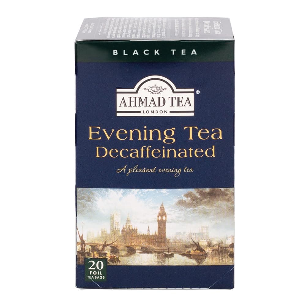 london evening decaffeinated tea, 20 x 2 gm