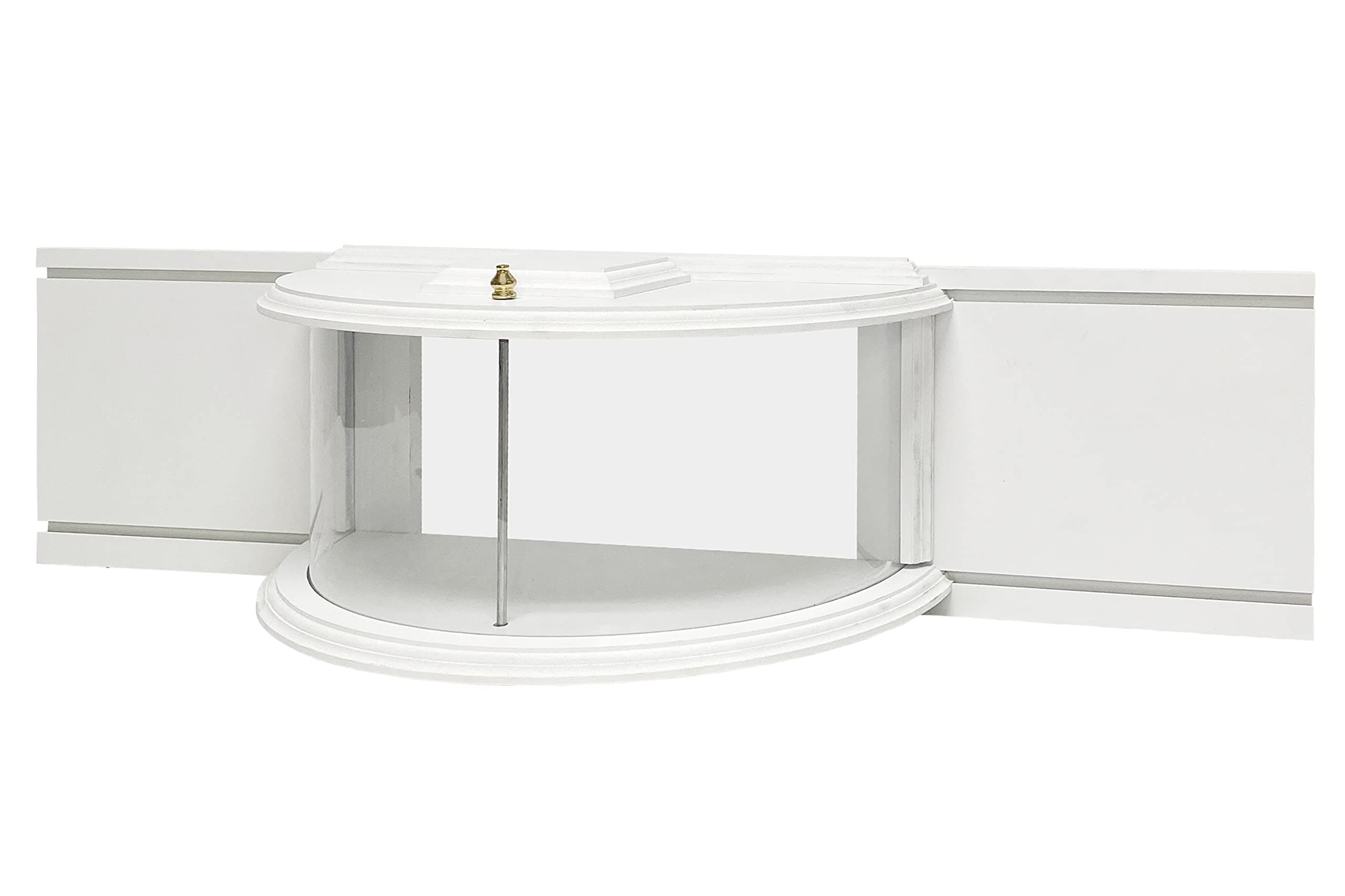 Clearview in‑House Window Bird Feeder – Durable White PVC Platform Holds 1 Quart Seed, Mealworms, or Suet – Semi‑Circular Design Fits Inside Window for Ultra‑Close Bird‑Watching, Easy Lift‑Top Refill