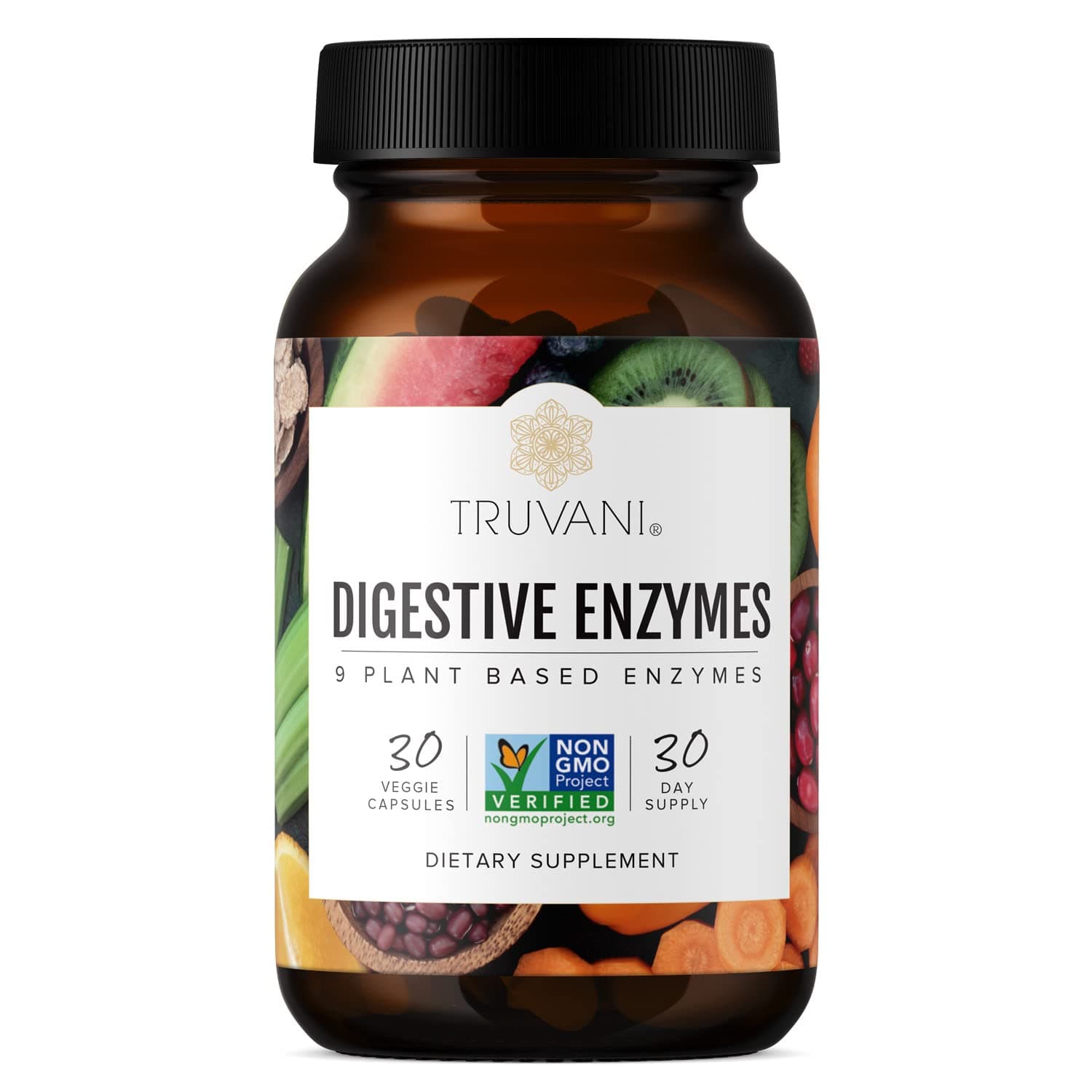 Digestive Enzymes | 9 Enzyme Blend | Digestive Support | Reduce Bloating | Increased Nutrient Absorption | Non-GMO Capsules| 30 Day Supply