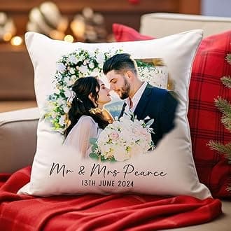 Personalized Mr and Mrs Pillows, Wedding Gifts for Couples with Name, Hubby Wifey Pillow Cases, Bridal Shower Gifts Valentines' Day for Her (Mr & Mrs-06)