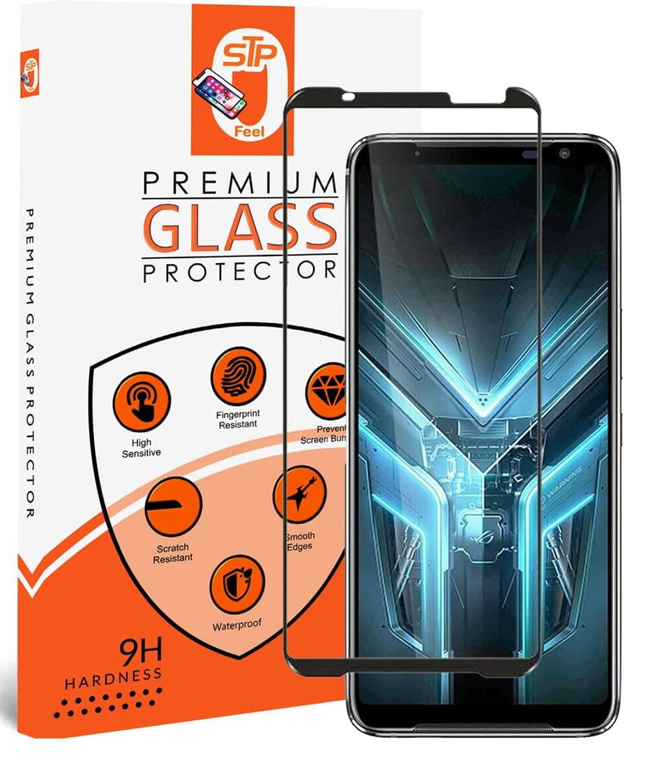 Advanced Black Border Tempered Glass Screen Protector Compatible for Asus ROG Phone 7 / ROG 7 Pro/ROG 7 Ultimate | Full Edge to Edge Screen Guard Protector, Pack of 1