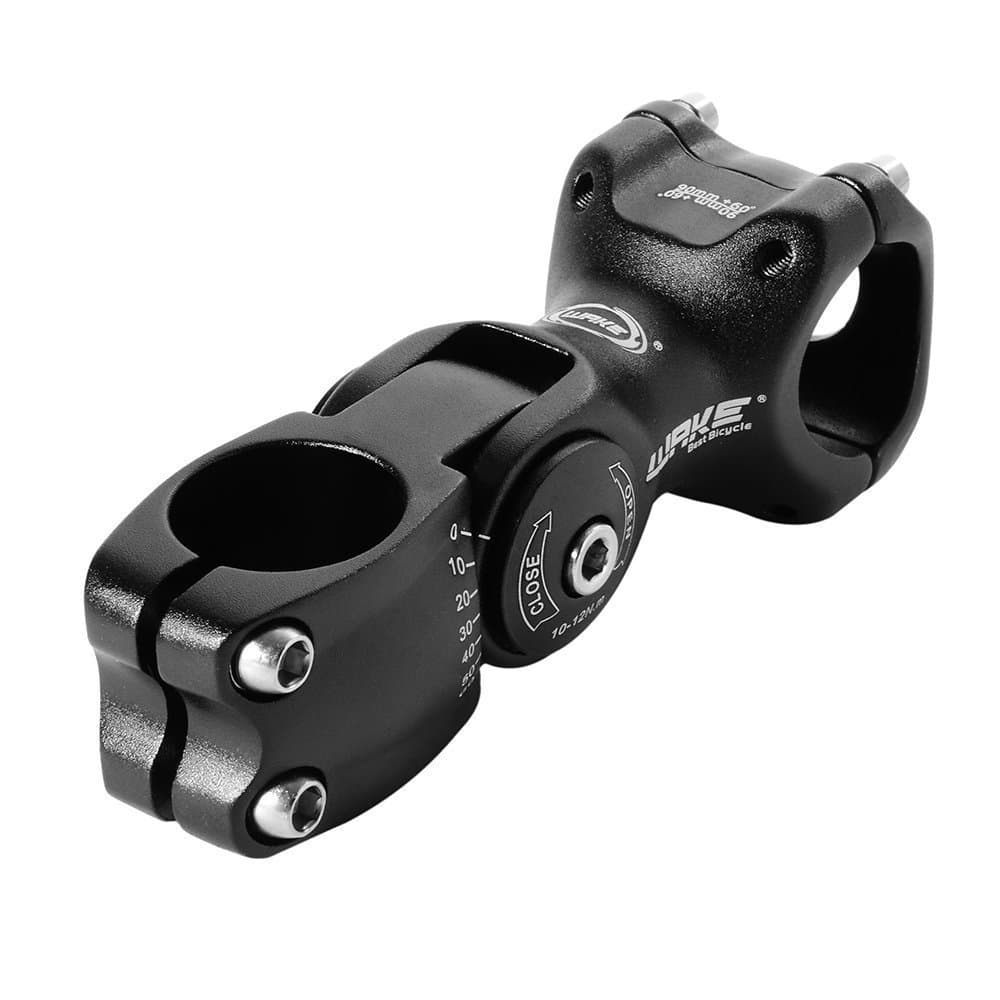 Trenztek 0-60 Degree 90 mm Adjustable Bicycle Handlebar Extender MTB Bike Stem Riser Head Up Raiser