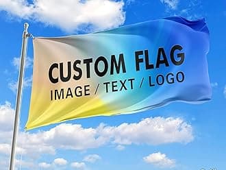 Double Sided Custom Flag Customized Outdoor Flags Design Your Own Logo/Text/Image/Photo Personalized Flag Customizable Decoration Gifts (4x6 FT Double Side)