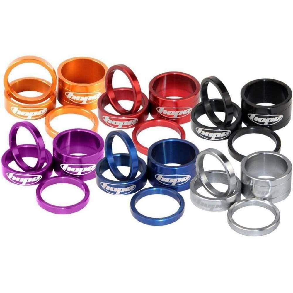 HOPETechnology Space Doctor Headset Spacers for 1 1/8" Diameter Steerer Forks | Aluminum | Purple