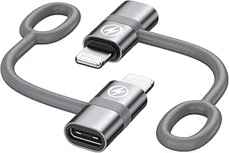 36W USB C to Lightning Adapter (2Pack) USB C Female to Lightning Male Adapter Fast Charging for Phone 14 13 12 11 Pro Max Pad Pro Air/Mini Charging Cord Connector, Not for Audio/Headphone/OTG