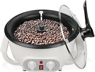 Upgrade Coffee Roaster Machine for Home Use, 110V Household Electric Coffee Bean Roaster with Timer 1200W Roasting Machine Peanut Bean Home Coffee Roaster