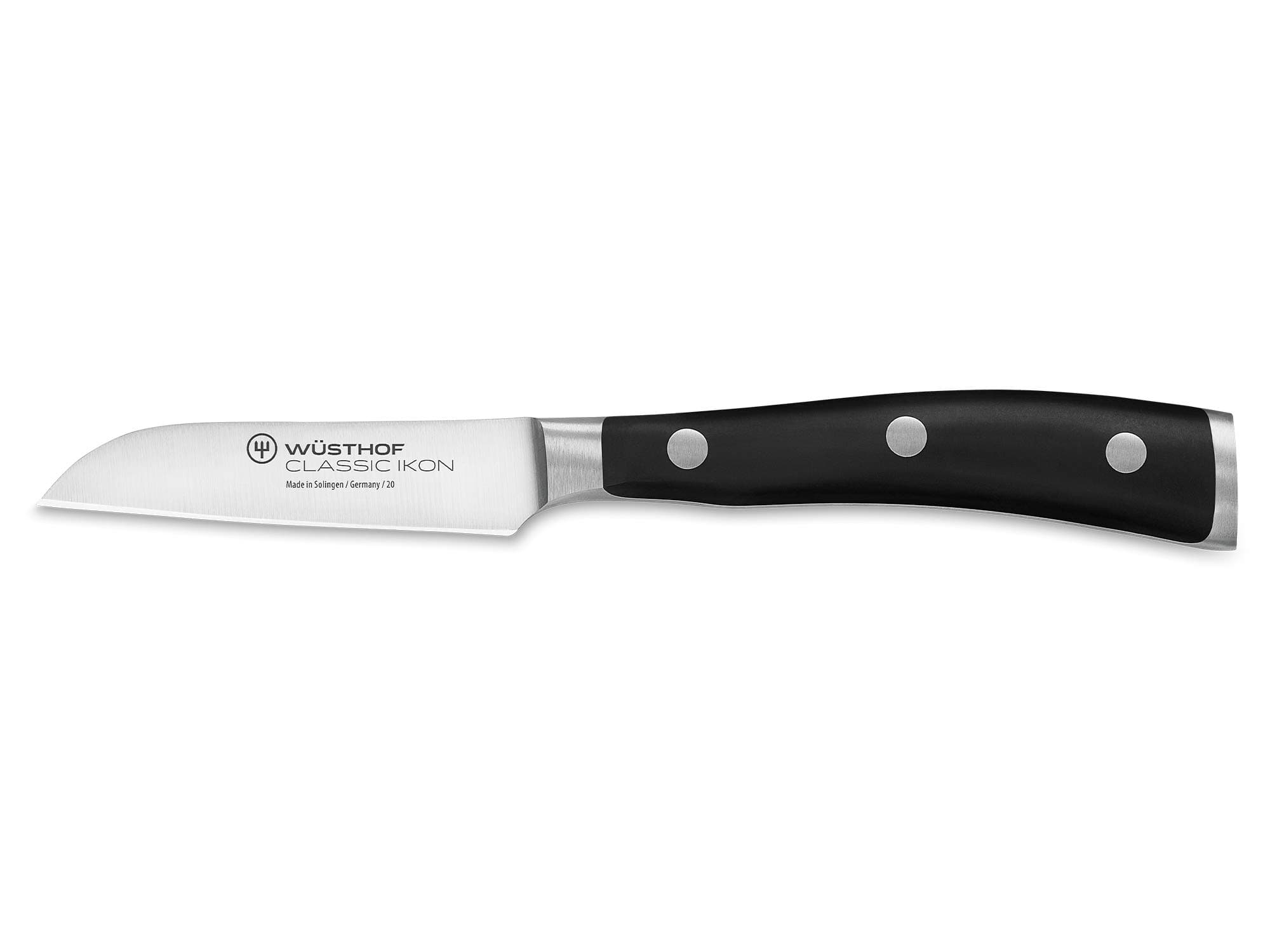 WÜSTHOF Classic IKON 3" Flat Cut Paring Knife, Black
