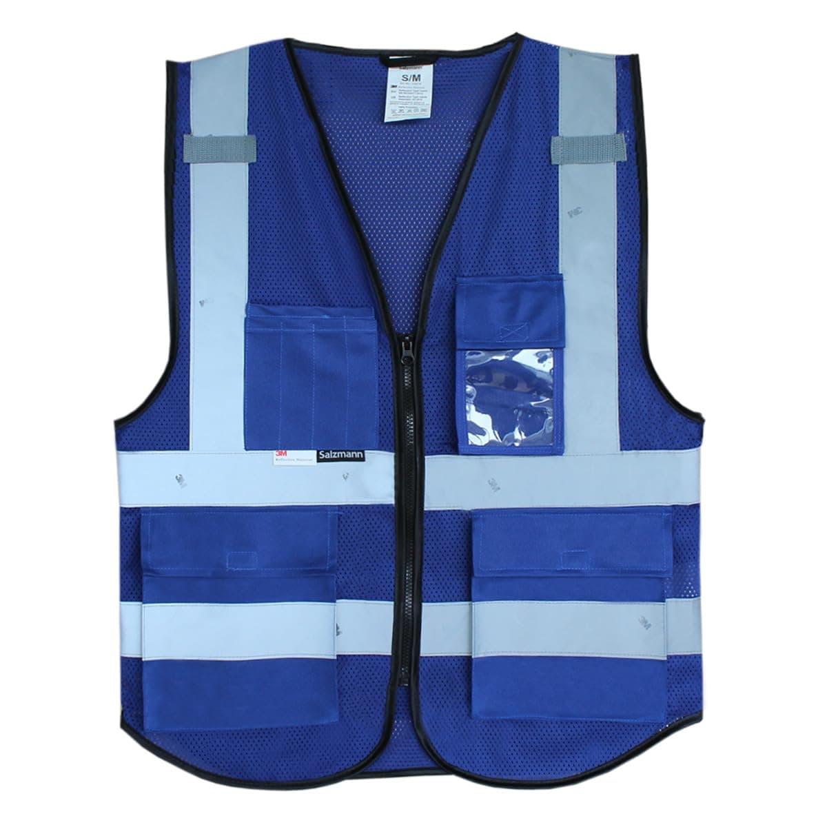 Salzmann Mesh Multi-Pocket Working Vest - Reflective Vest - Made with 3M Reflective Material